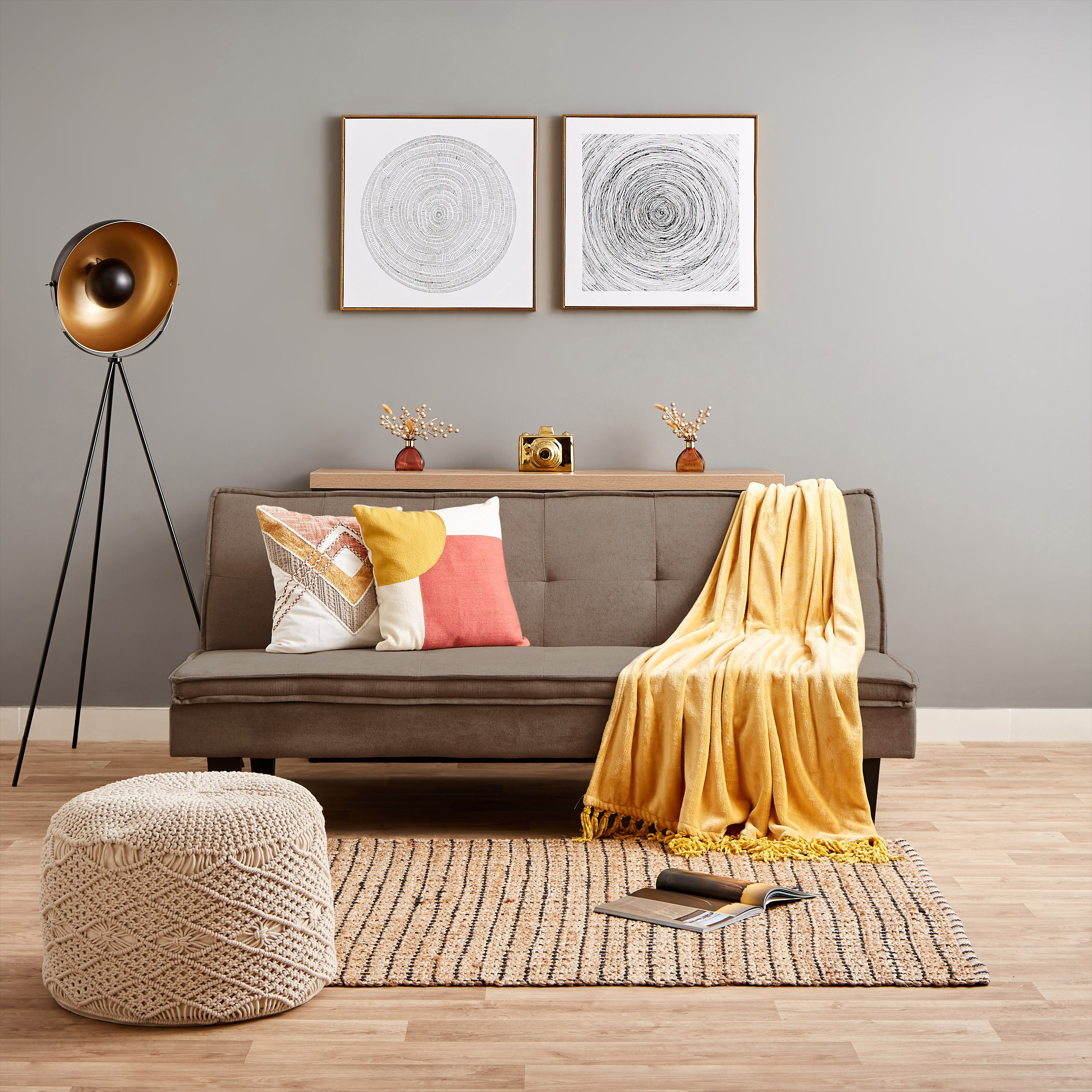 كنبة سرير قماشية معنقدة 3 مقاعد مع مسند ظهر قابل للتعديل من شيري-hbxfurniture-sofasandarmchairs-sofabeds-image-7