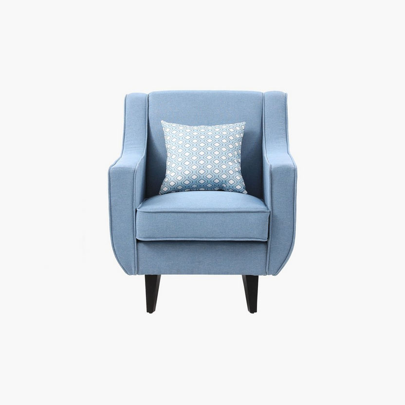 Natalia Single Seater Sofa with Cushion-Armchairs-image-0