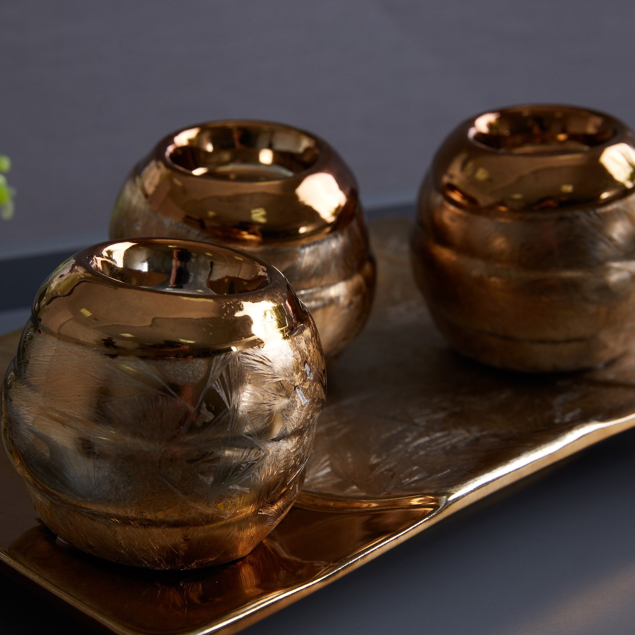 طقم حوامل شموع صغيرة وصينية - 4 قطع-hbxlivingroom-decorandaccessories-candleholders-image-3