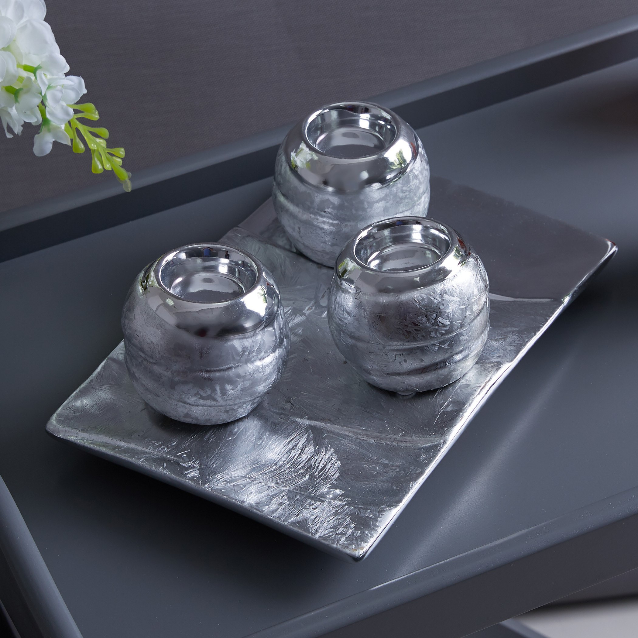 طقم من 4 حوامل شموع صغيرة وصينية-hbxlivingroom-decorandaccessories-candleholders-image-1