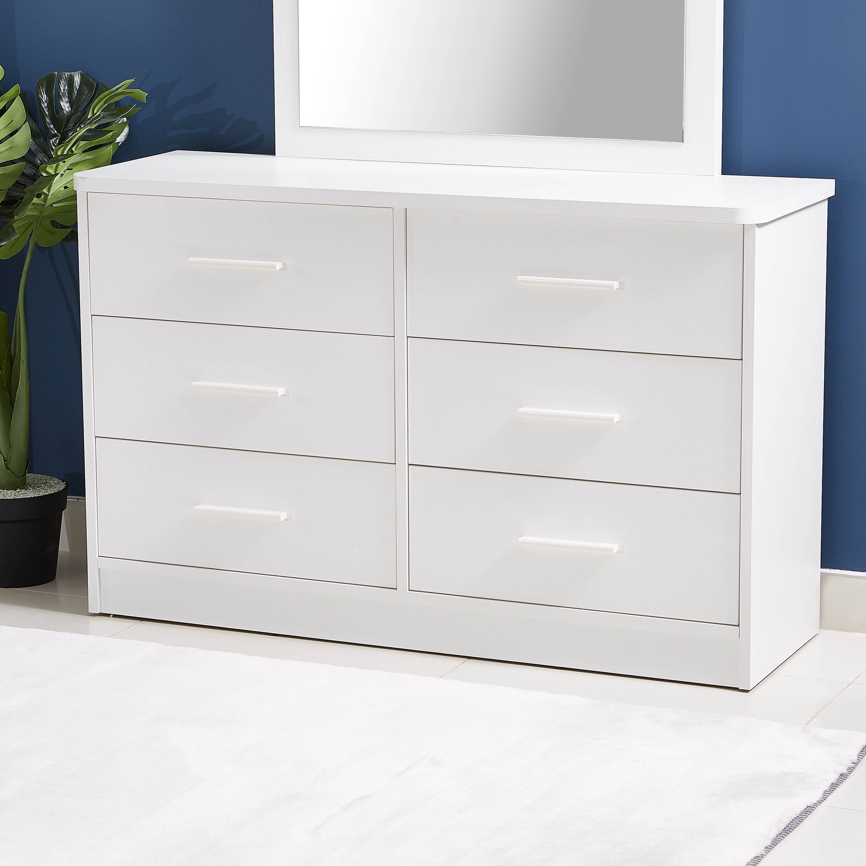 طاولة تزيين كبيرة بـ6 أدراج وبدون مرآة من ميركري-hbxfurniture-bedroom-dressersandmirrors-image-1