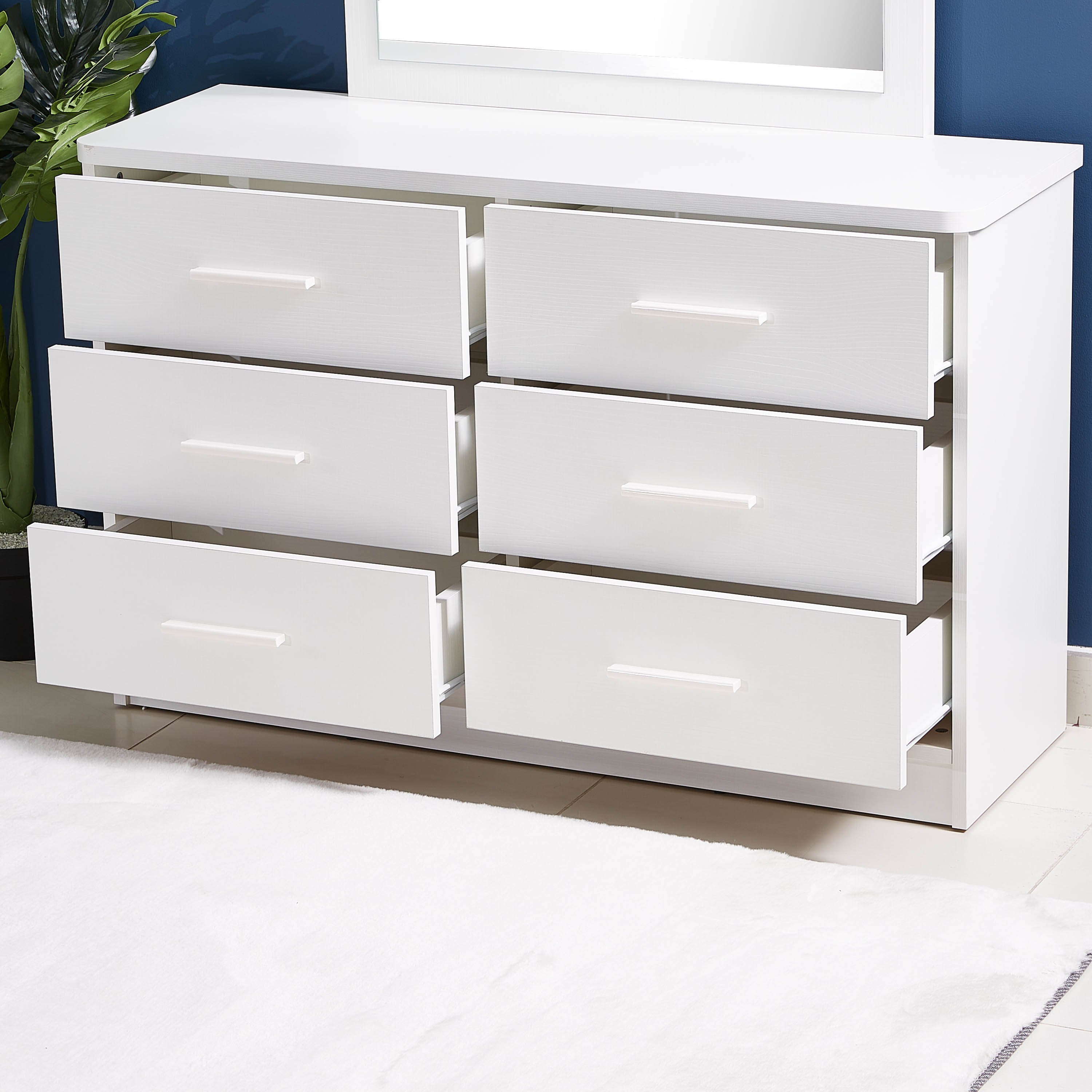 طاولة تزيين كبيرة بـ6 أدراج وبدون مرآة من ميركري-hbxfurniture-bedroom-dressersandmirrors-image-3