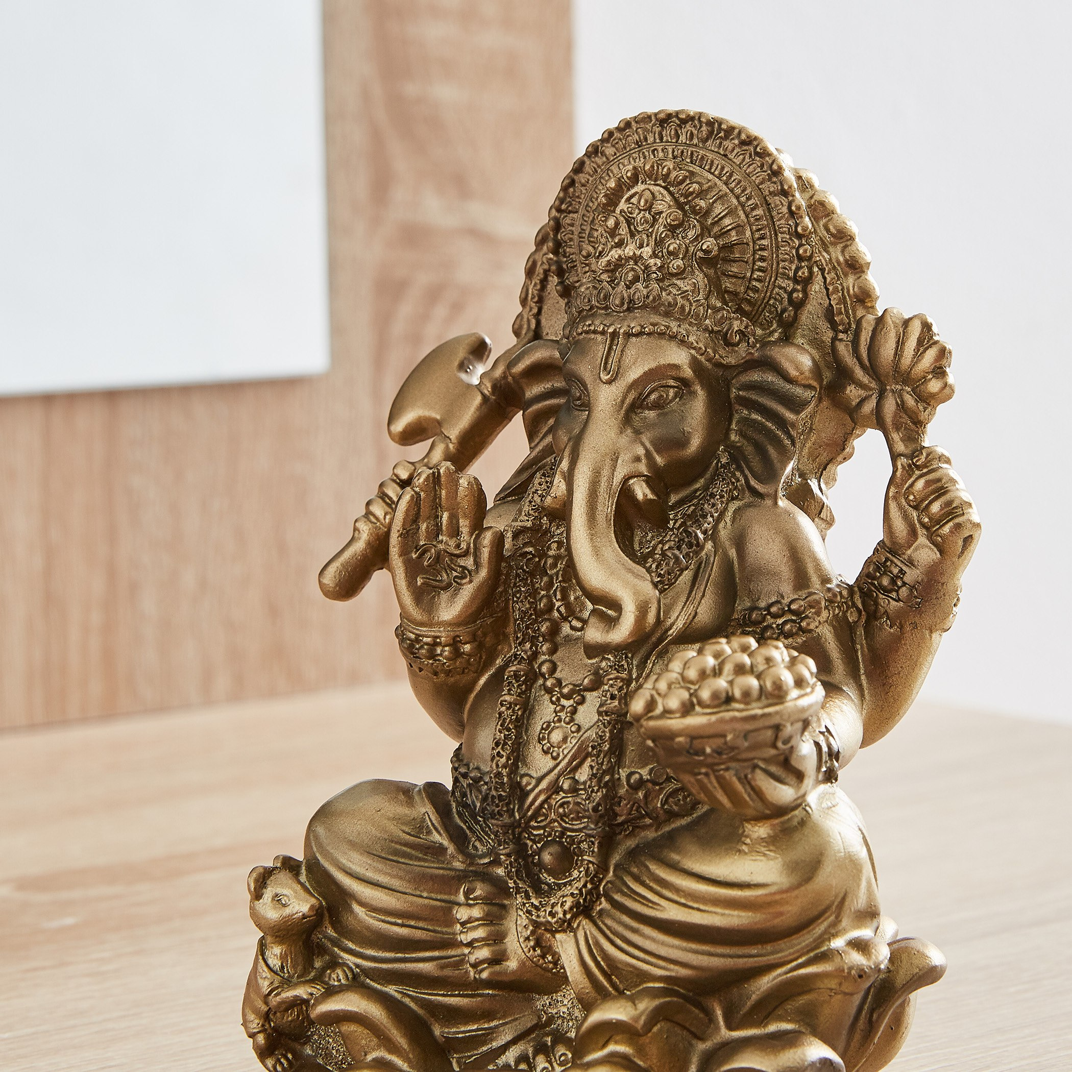 تمثال الإلهة جانيشا على زهرة اللوتس-hbxhomeware-homedecor-figurinesandornaments-image-2