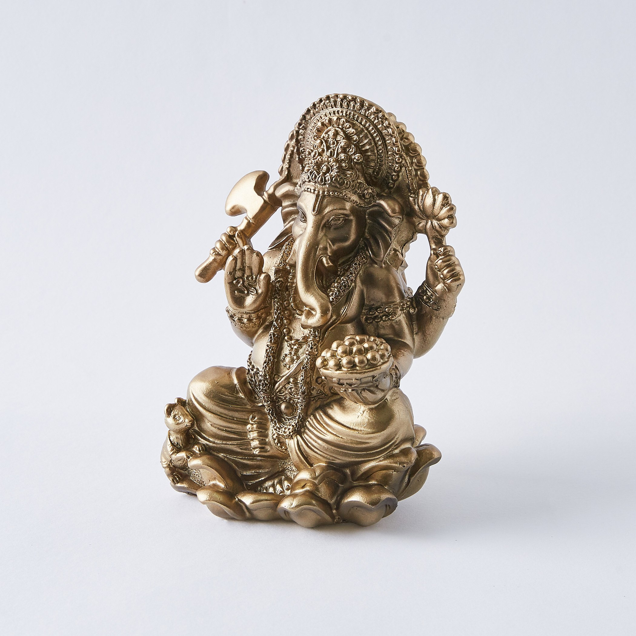 تمثال الإلهة جانيشا على زهرة اللوتس-hbxhomeware-homedecor-figurinesandornaments-image-4