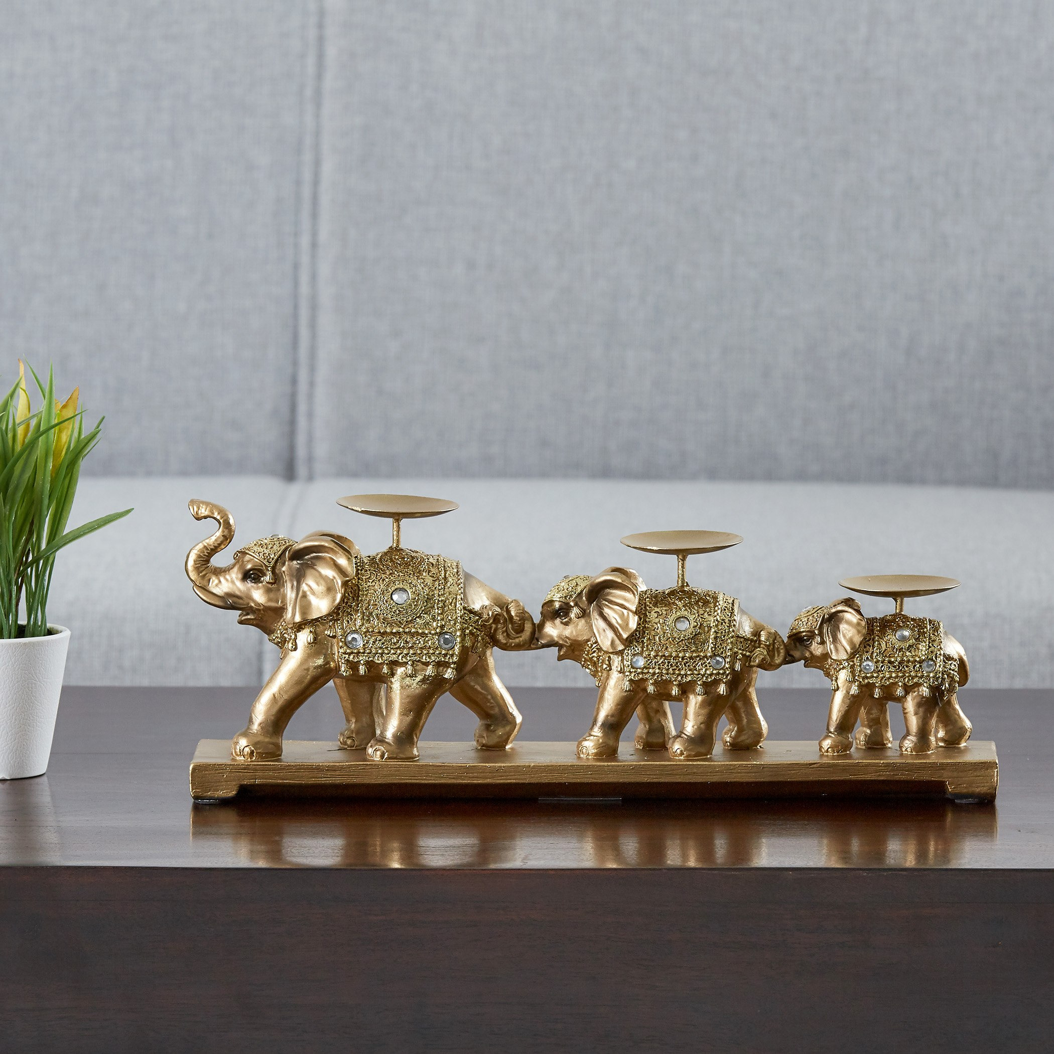 حامل شموع على شكل سلسلة أفيال-hbxlivingroom-decorandaccessories-candleholders-image-2
