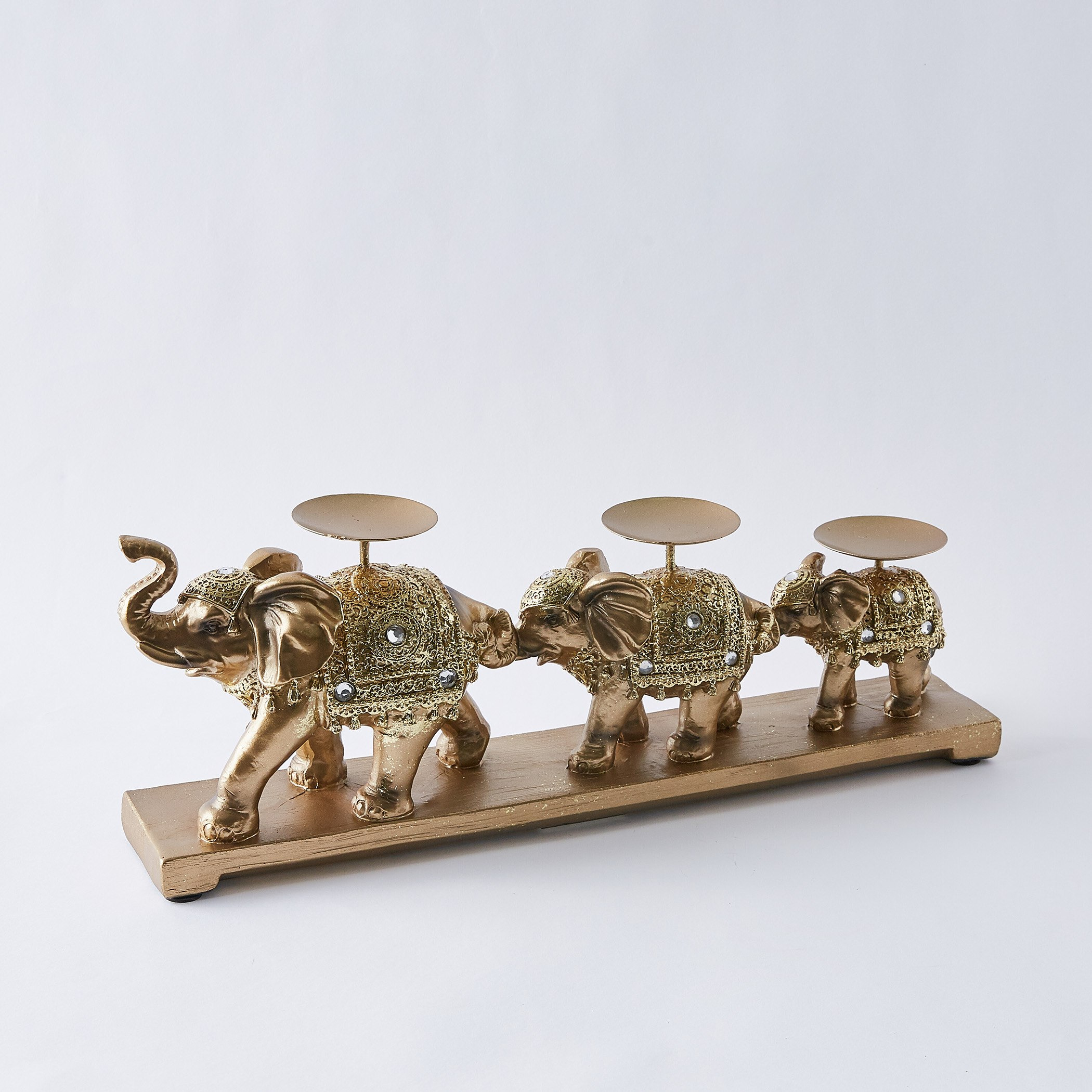 حامل شموع على شكل سلسلة أفيال-hbxlivingroom-decorandaccessories-candleholders-image-4