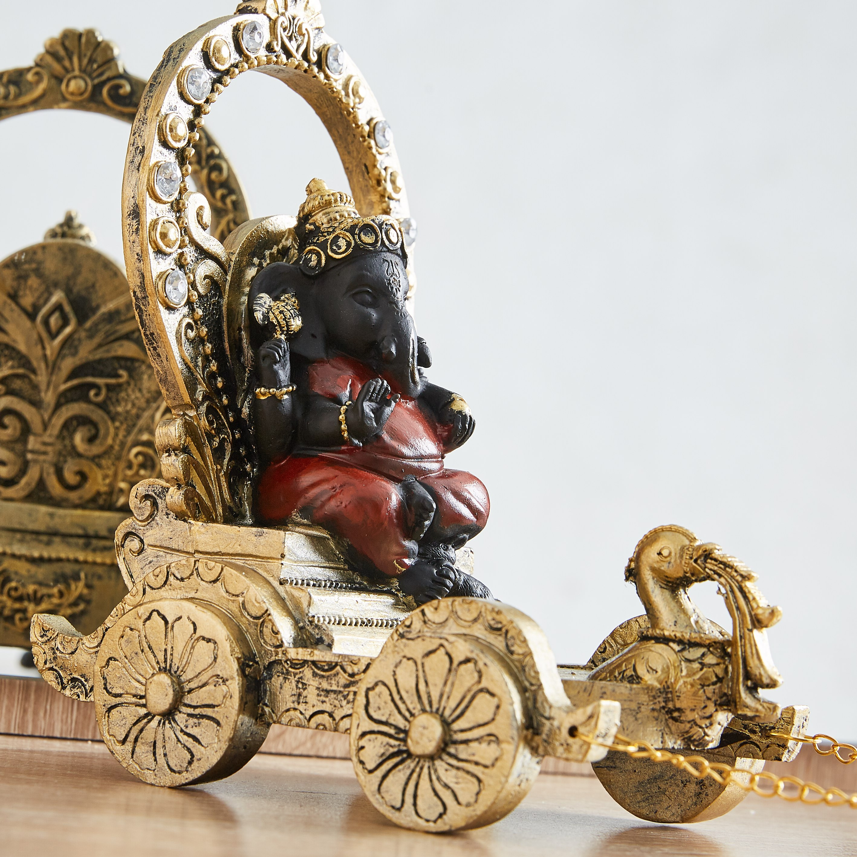 تمثال الإلهة جانيشا جالس على عربة-hbxhomeware-homedecor-figurinesandornaments-image-2