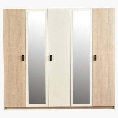 Passi 5-Door 2-Mirror Wardrobe