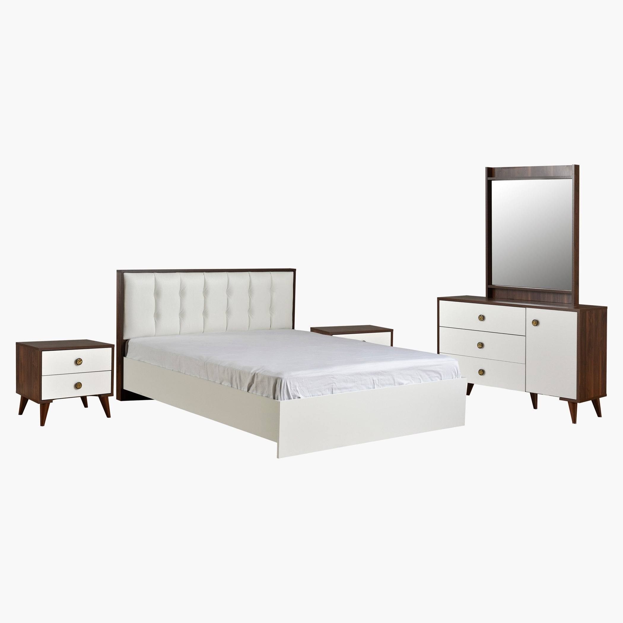 طقم غرفة نوم كينج 5 قطع من رويال - 180x200 سم-hbxbedroom-bedsandbedsets-bedroomsets-king-image-2
