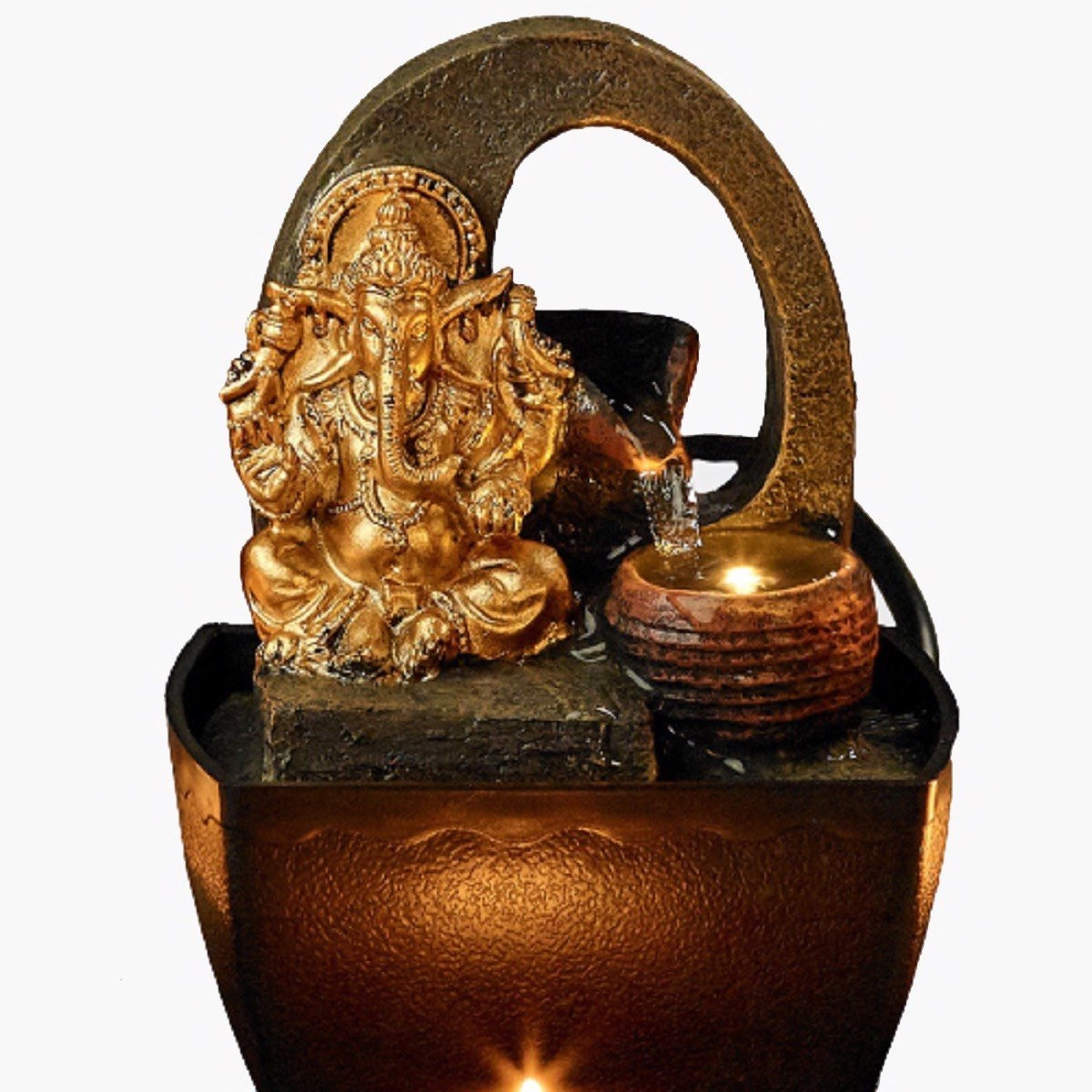 نافورة بإضاءة مع تمثال ميني جانيشا-hbxhomeware-hbxdecorandfurnishings-image-3