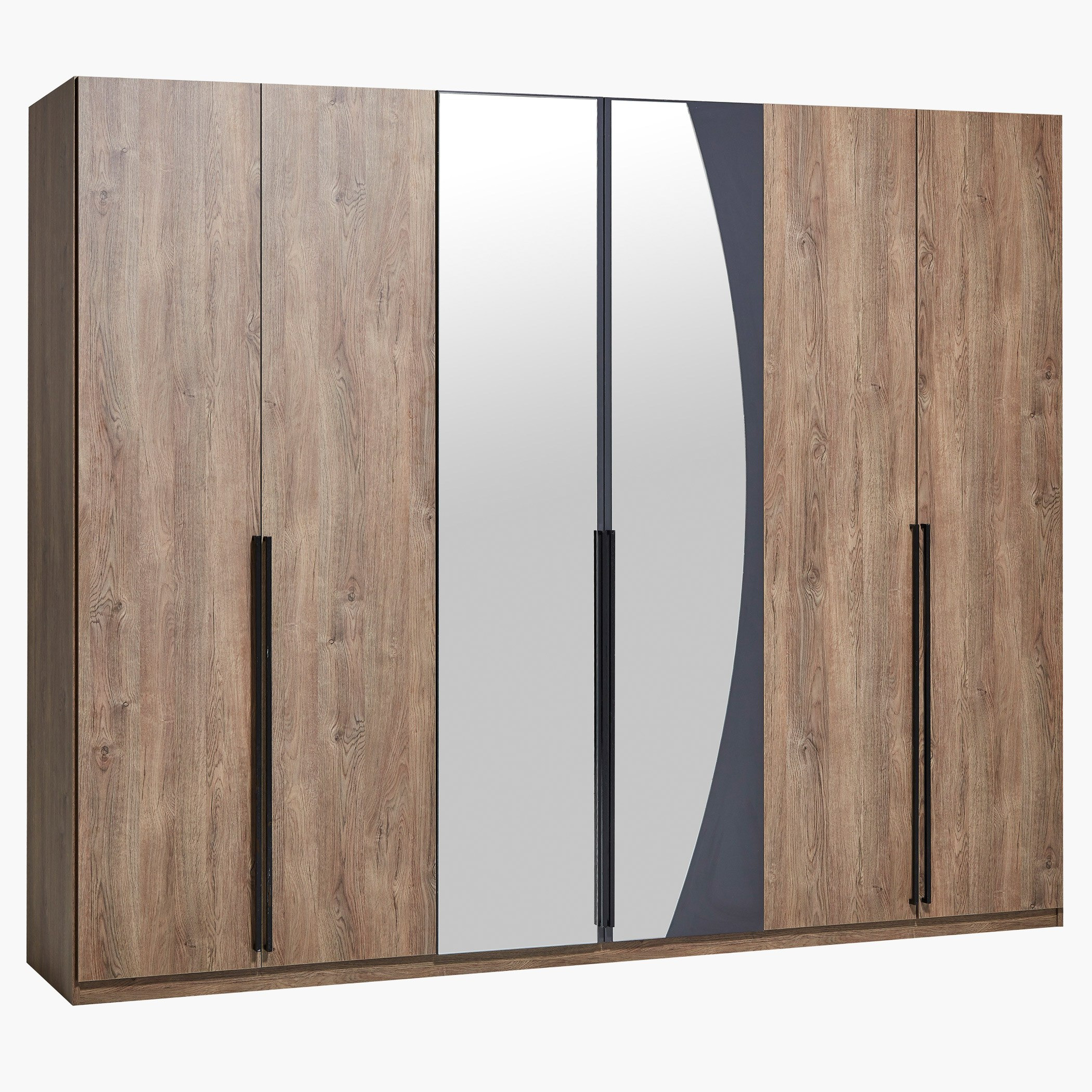 خزانة ملابس بستة أبواب مع مرآتين أنتيك-hbxfurniture-wardrobes-image-2