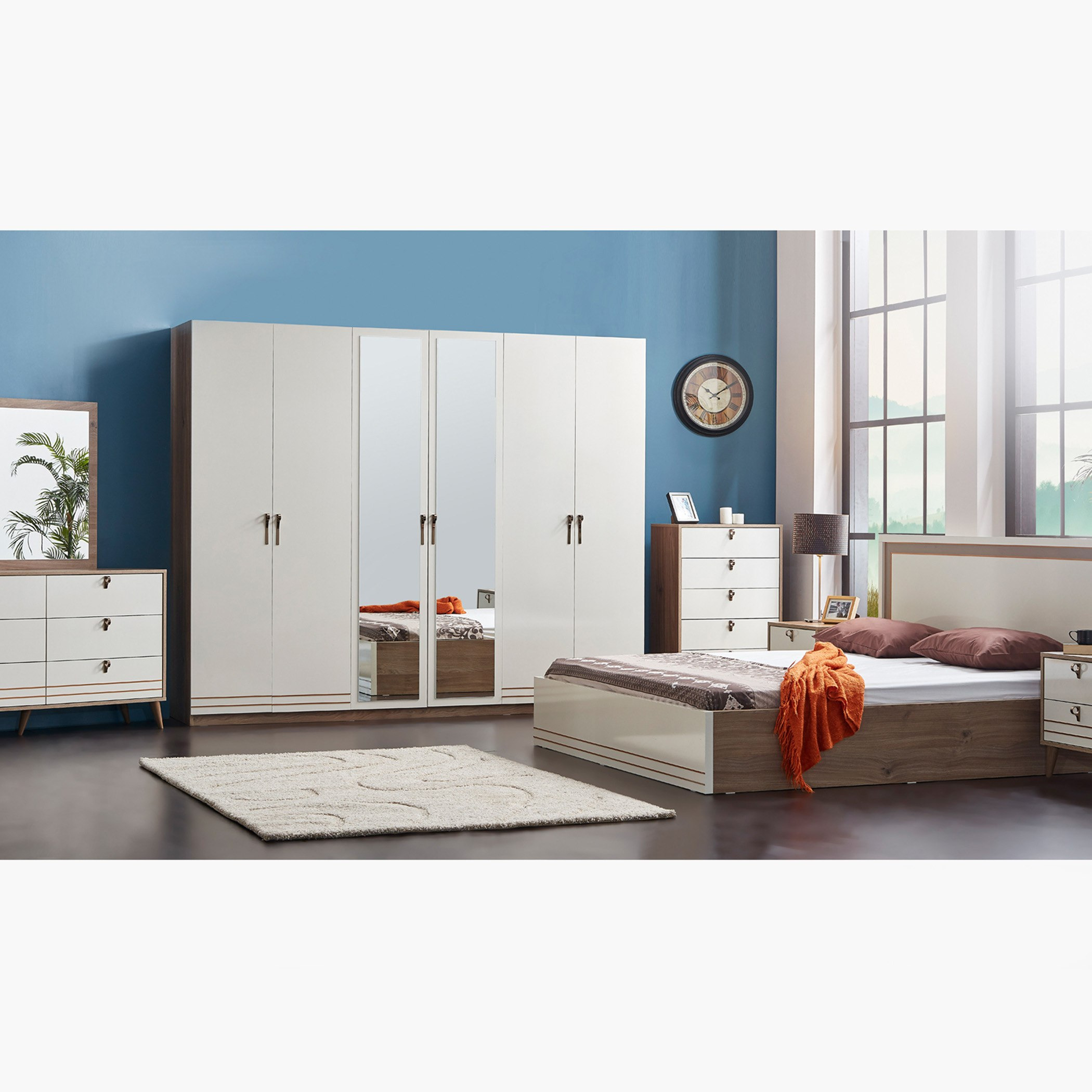 طقم غرفة نوم كينج 5 قطع من برلين - 180x200 سم-hbxbedroom-bedsandbedsets-bedroomsets-king-image-1