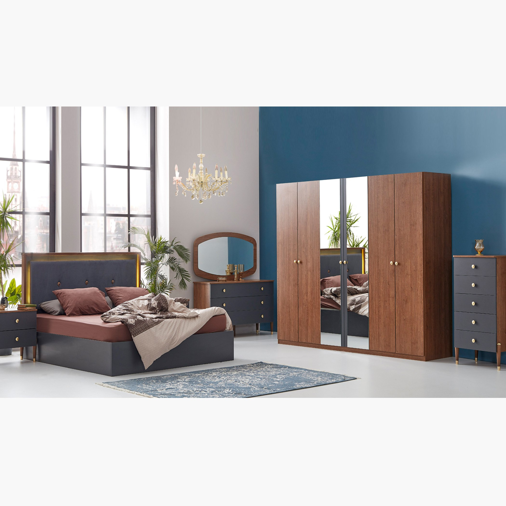 وحدة تخزين 5 أدراج من بناما-hbxfurniture-dressersandchests-chestofdrawers-image-7