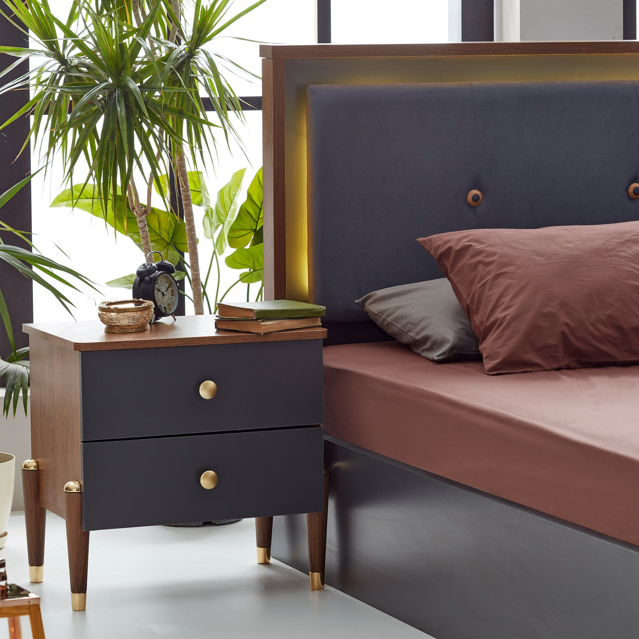 Panama 5-Piece King Bedroom Set - 180x200 cm-hbxbedroom-bedsandbedsets-bedroomsets-king-image-12