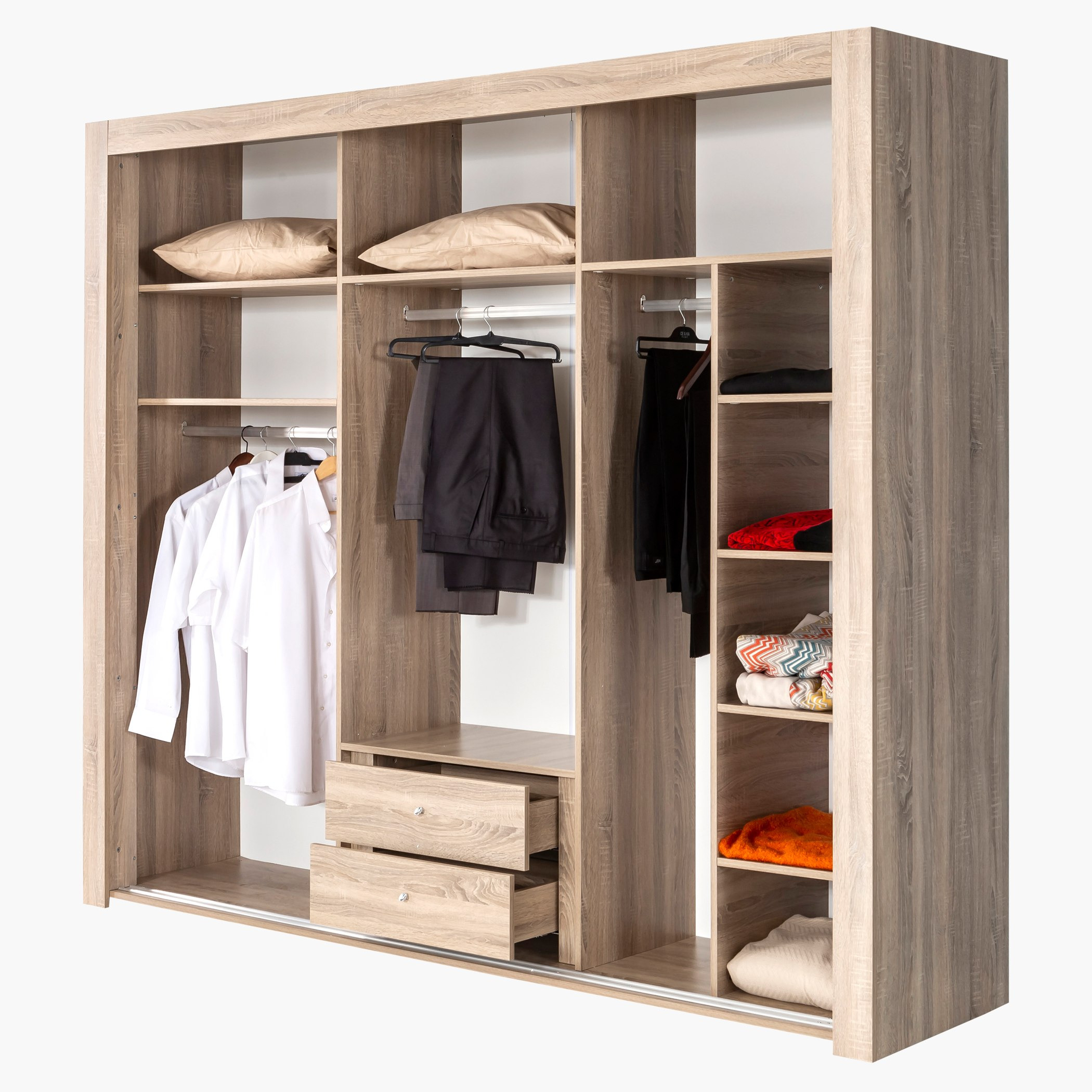 خزانة ملابس بـبابين انزلاقيين مع مرآة فيفا-hbxfurniture-wardrobes-image-10