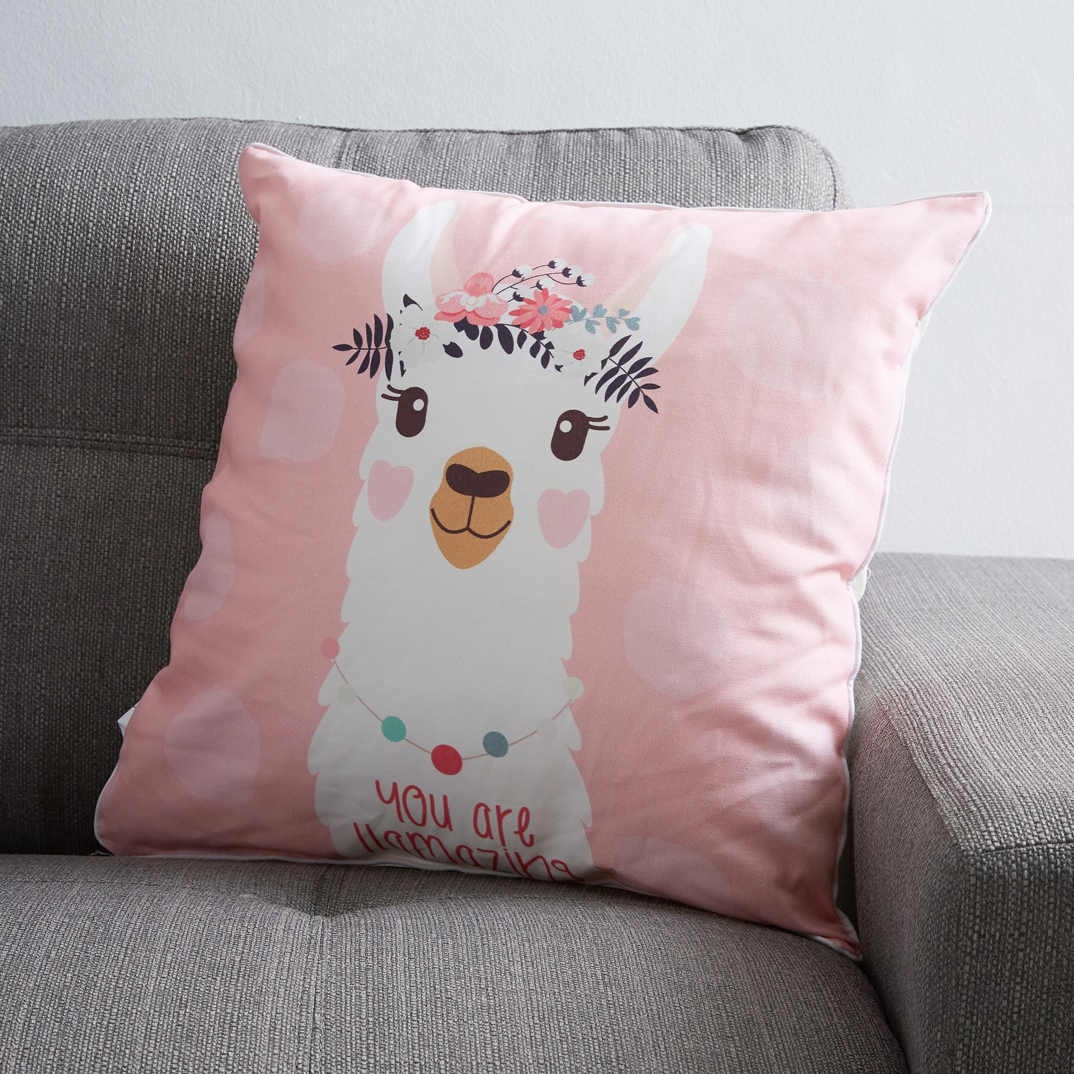 وسادة بطبعة لاما - 45x45 سم-hbxhomeware-hbxkidsandyouth-image-1