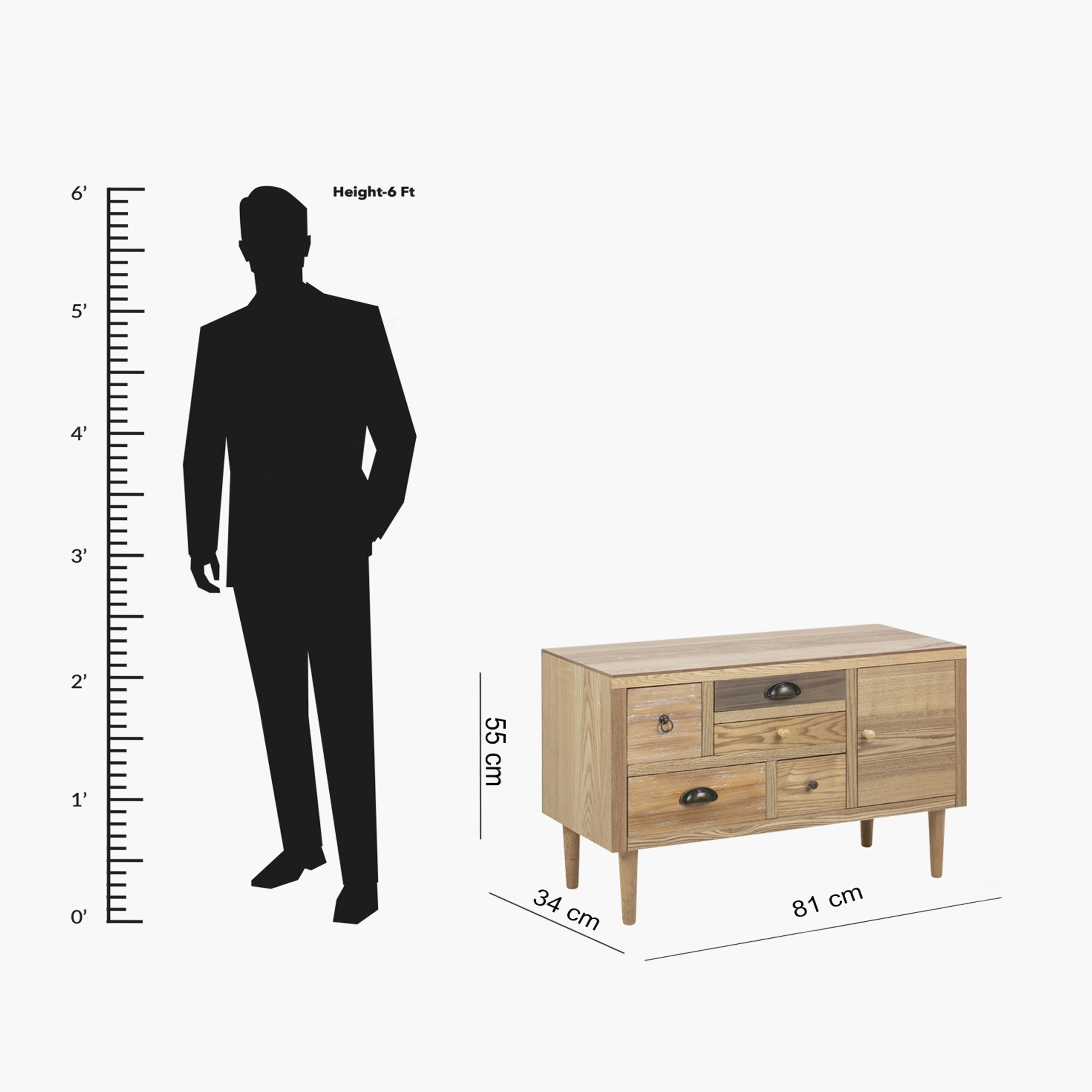 Morocco 5-Drawer 1-Door Console Table-hbxfurniture-tablesandstands-consoletables-image-5