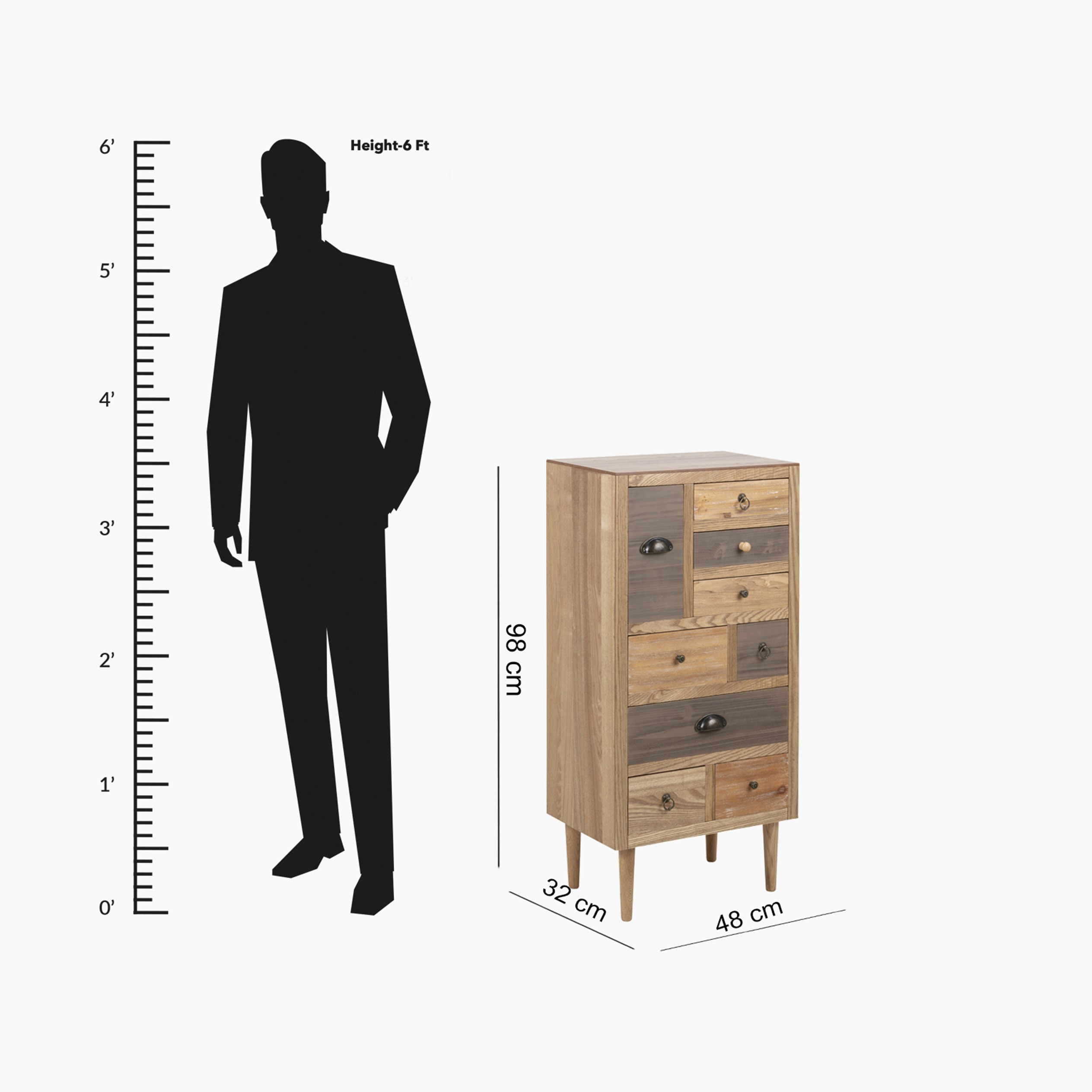 وحدة تخزين 9 أدراج - المغرب من موڤو-hbxfurniture-dressersandchests-chestofdrawers-image-5