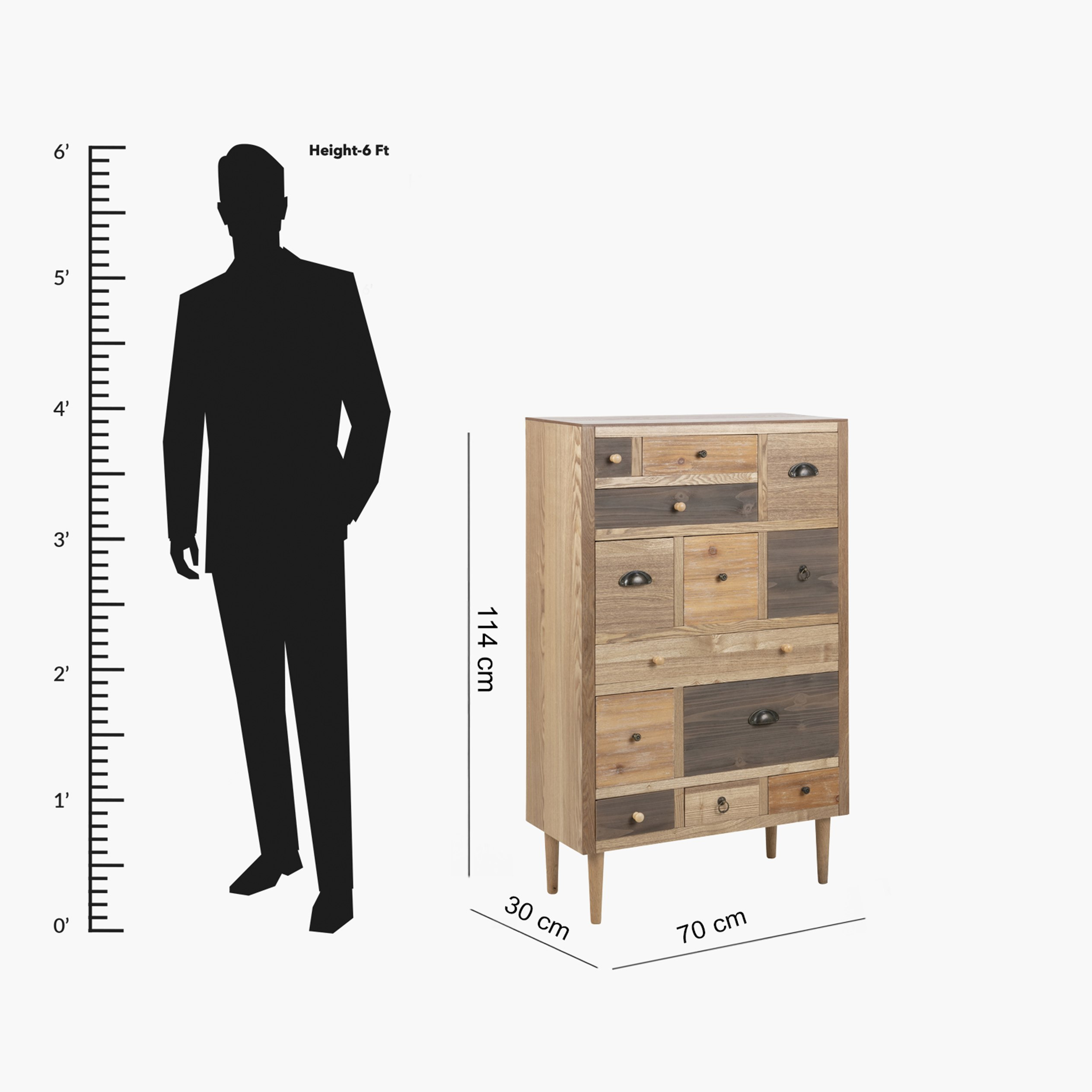 وحدة تحزين 13 درج - المغرب من موڤو-hbxfurniture-dressersandchests-chestofdrawers-image-5