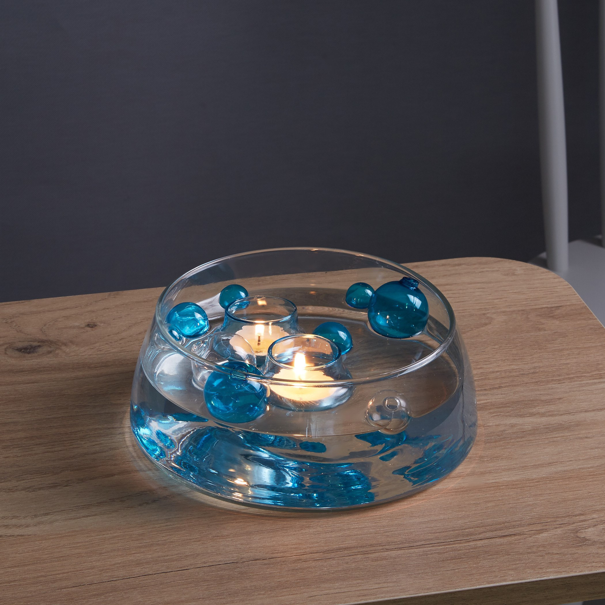 طقم حوامل شموع صغيرة طافية 10 قطع من جالاكسي مع كور ملوّنة-hbxlivingroom-decorandaccessories-candleholders-image-1