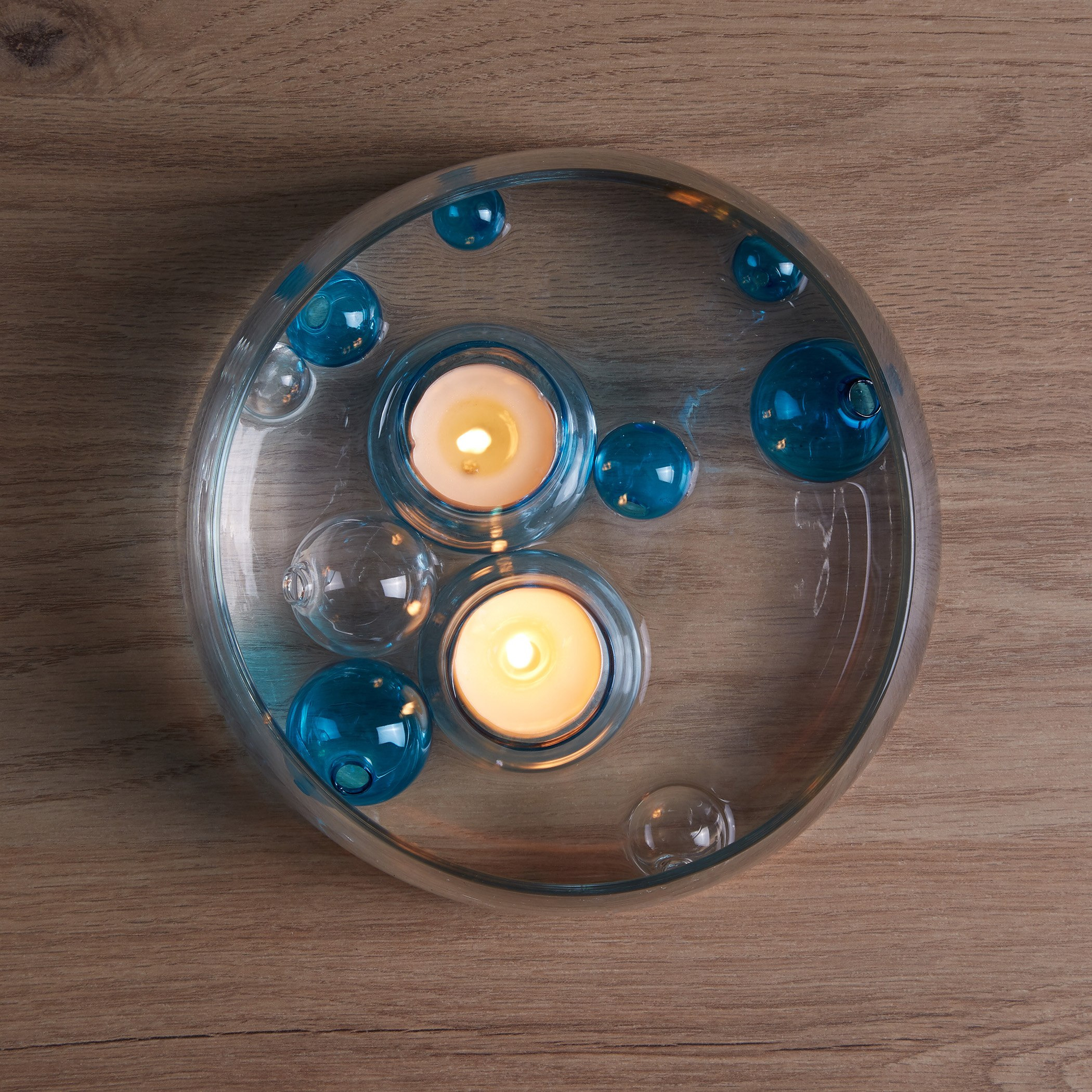 طقم حوامل شموع صغيرة طافية 10 قطع من جالاكسي مع كور ملوّنة-hbxlivingroom-decorandaccessories-candleholders-image-2