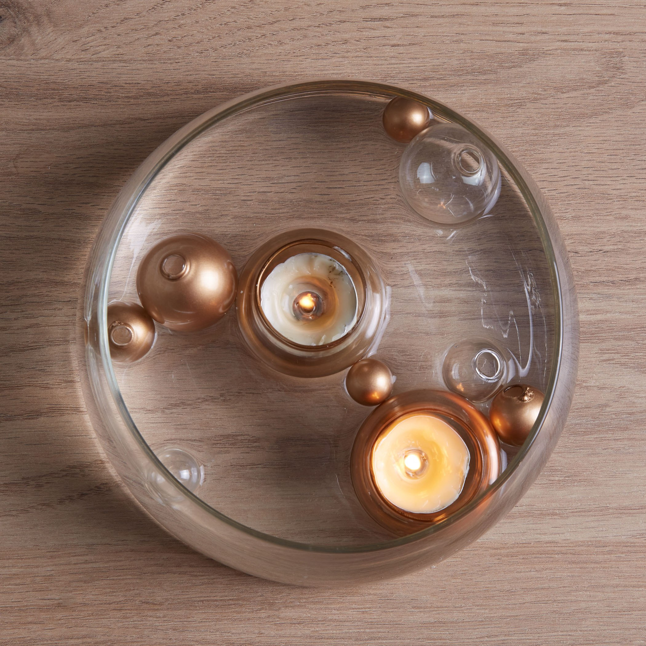طقم حوامل شموع صغيرة طافية من جالاكسي مع كور ملوّنة- 10 قطع-hbxlivingroom-decorandaccessories-candleholders-image-2
