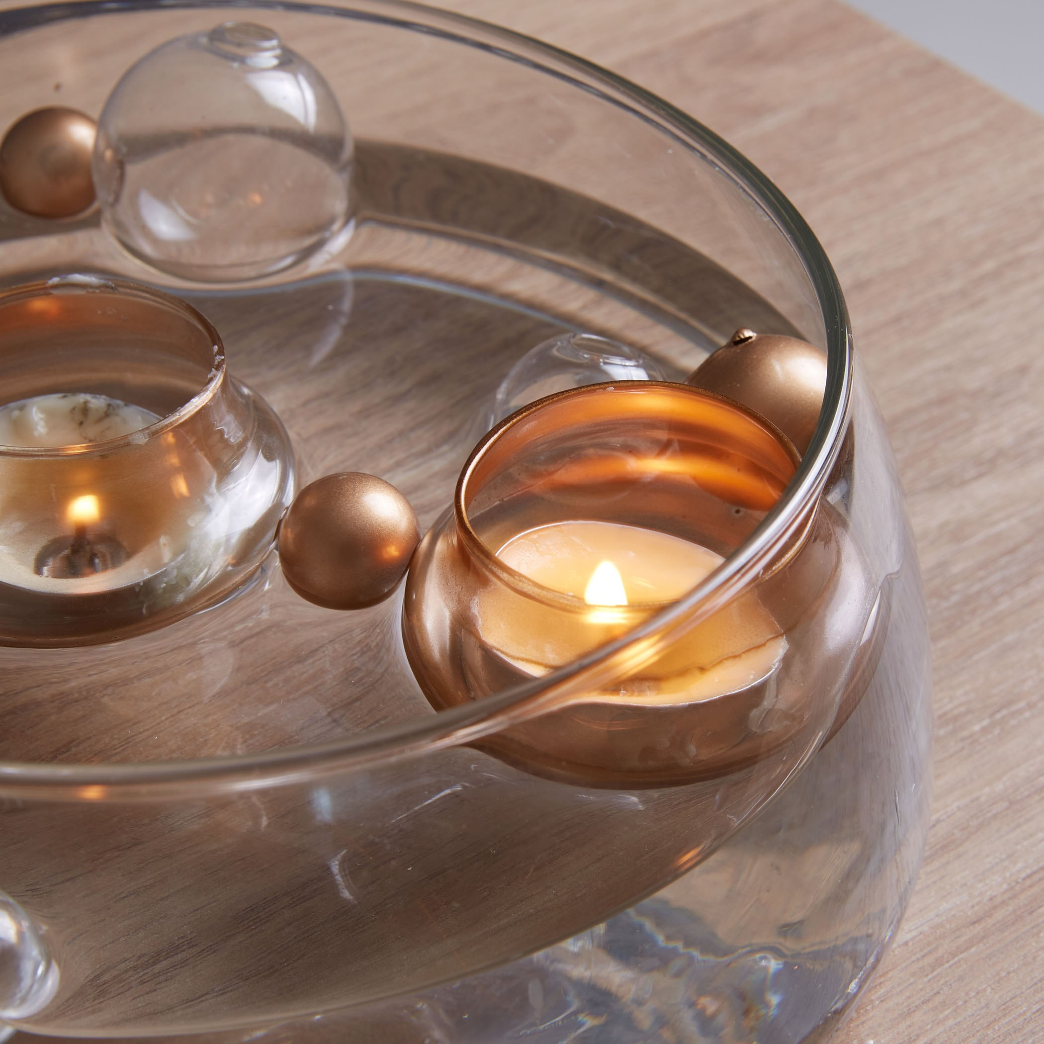 طقم حوامل شموع صغيرة طافية من جالاكسي مع كور ملوّنة- 10 قطع-hbxlivingroom-decorandaccessories-candleholders-image-3