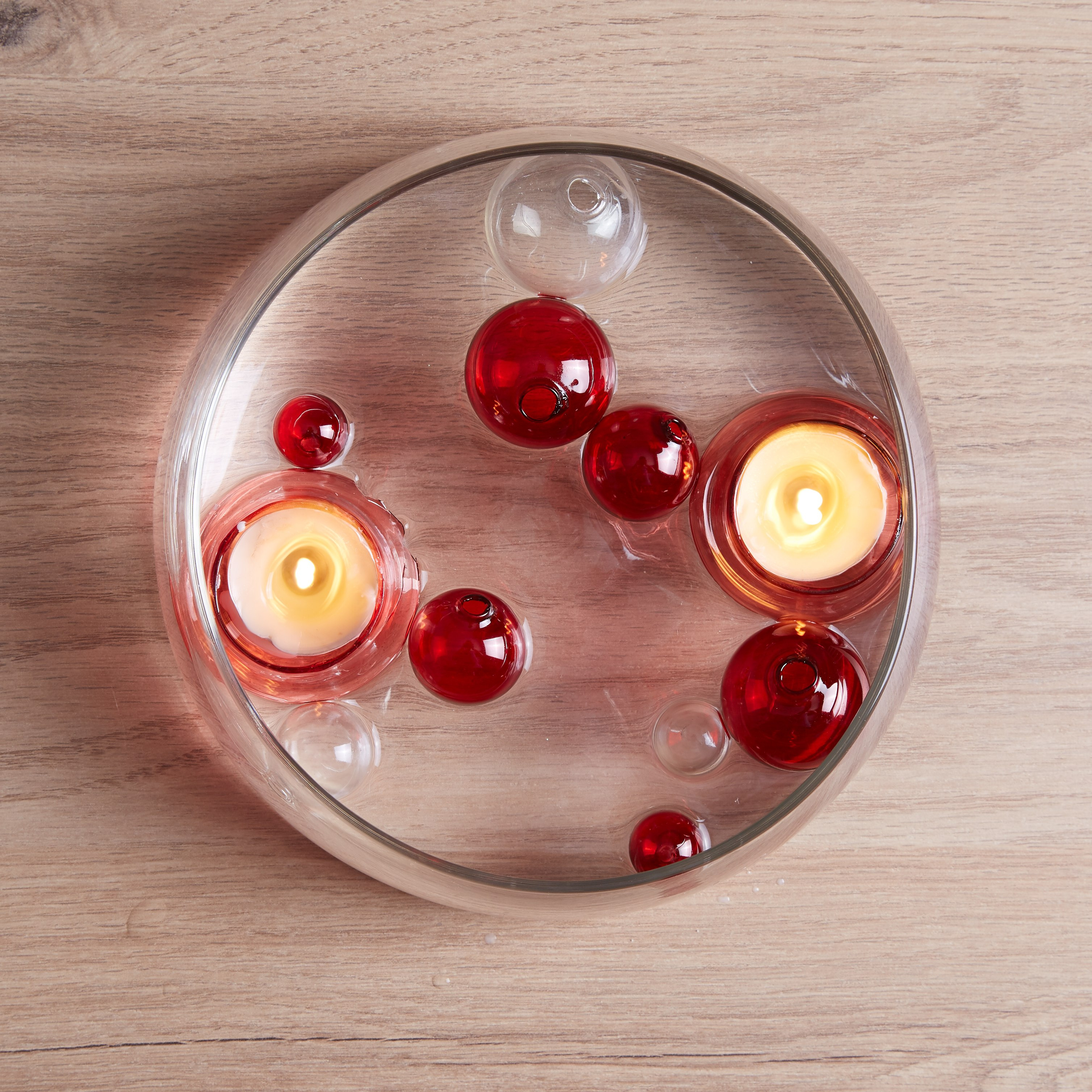 طقم حوامل شموع زجاجيّة طافية من جلاكسي- 10 قطع-hbxlivingroom-decorandaccessories-candleholders-image-2