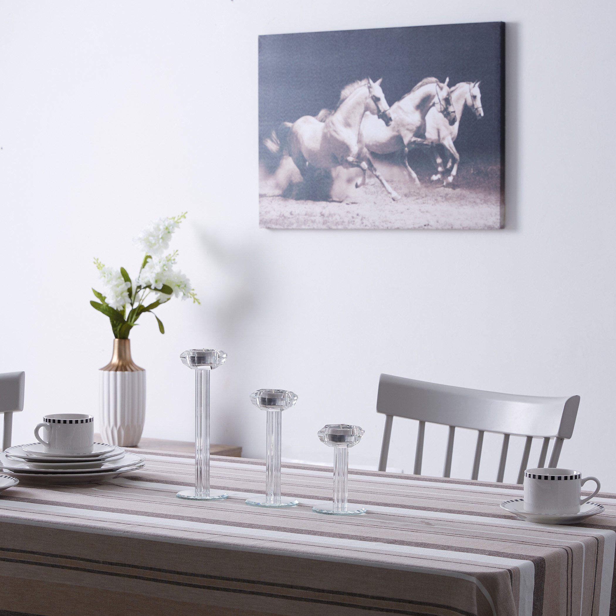 حامل شموع صغيرة  كريستالي من كريستال- طقم من 3 قطع-hbxlivingroom-decorandaccessories-candleholders-image-4