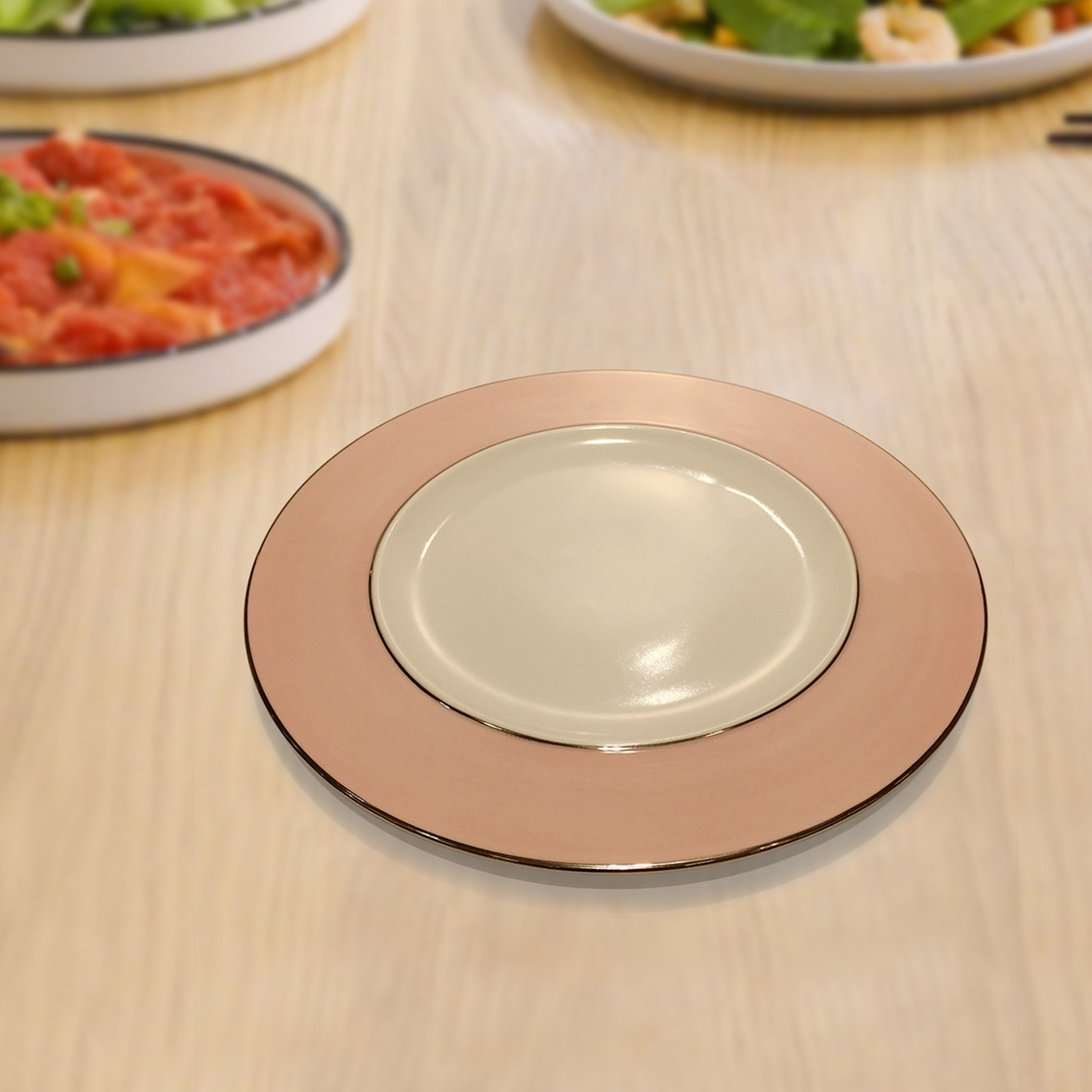 صحن عشاء مزدوج اللون من إليجانت- 28 سم-hbxhomeware-hbxkitchen-image-1