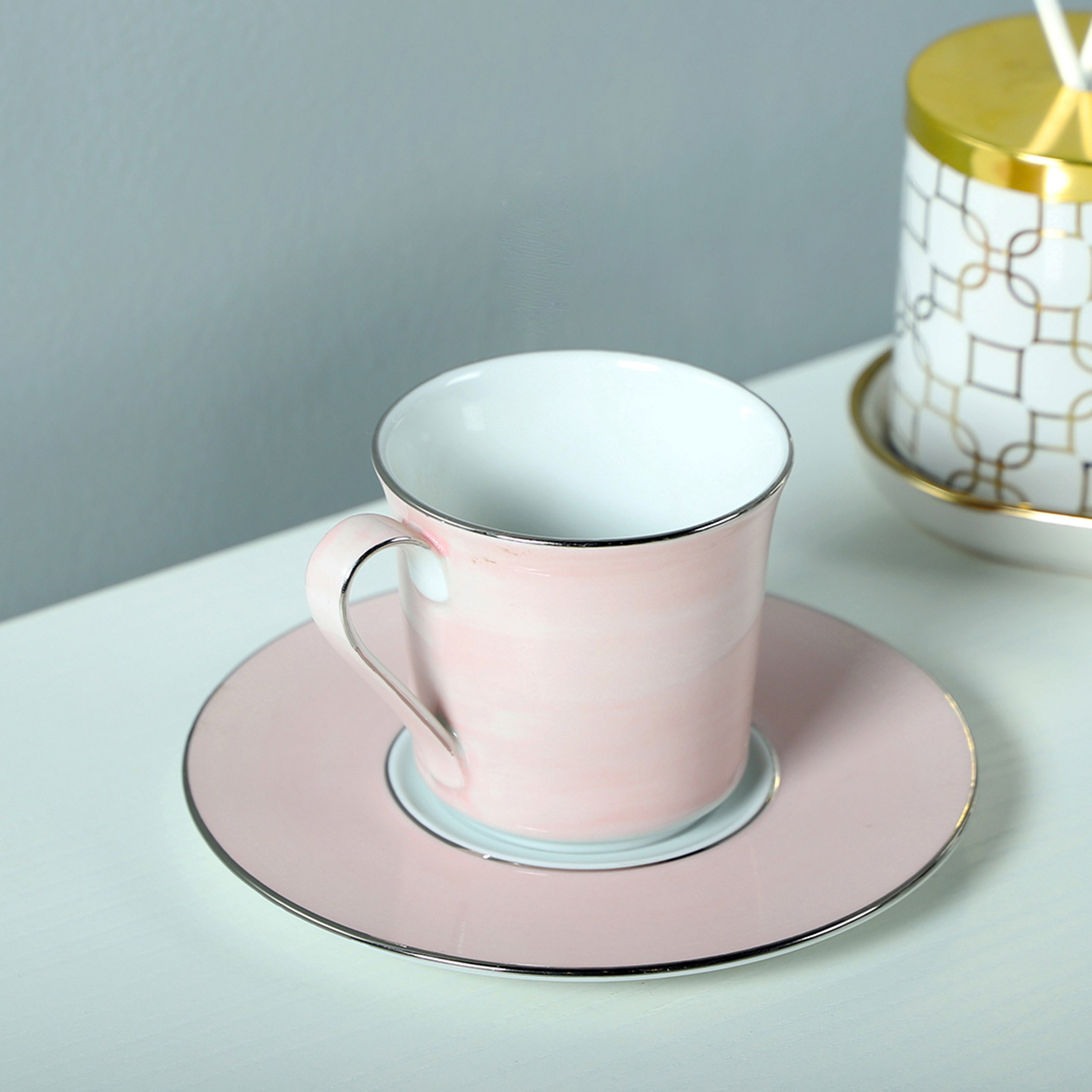 طقم فنجان شاي بصحن من إليجنتي - 200 مل-hbxhomeware-diningandtabletop-coffeeandteasets-image-2