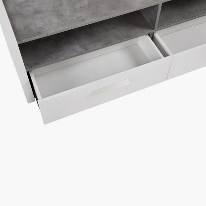 Cementino 2-Drawer Low TV Unit for TVs up to 70 inches