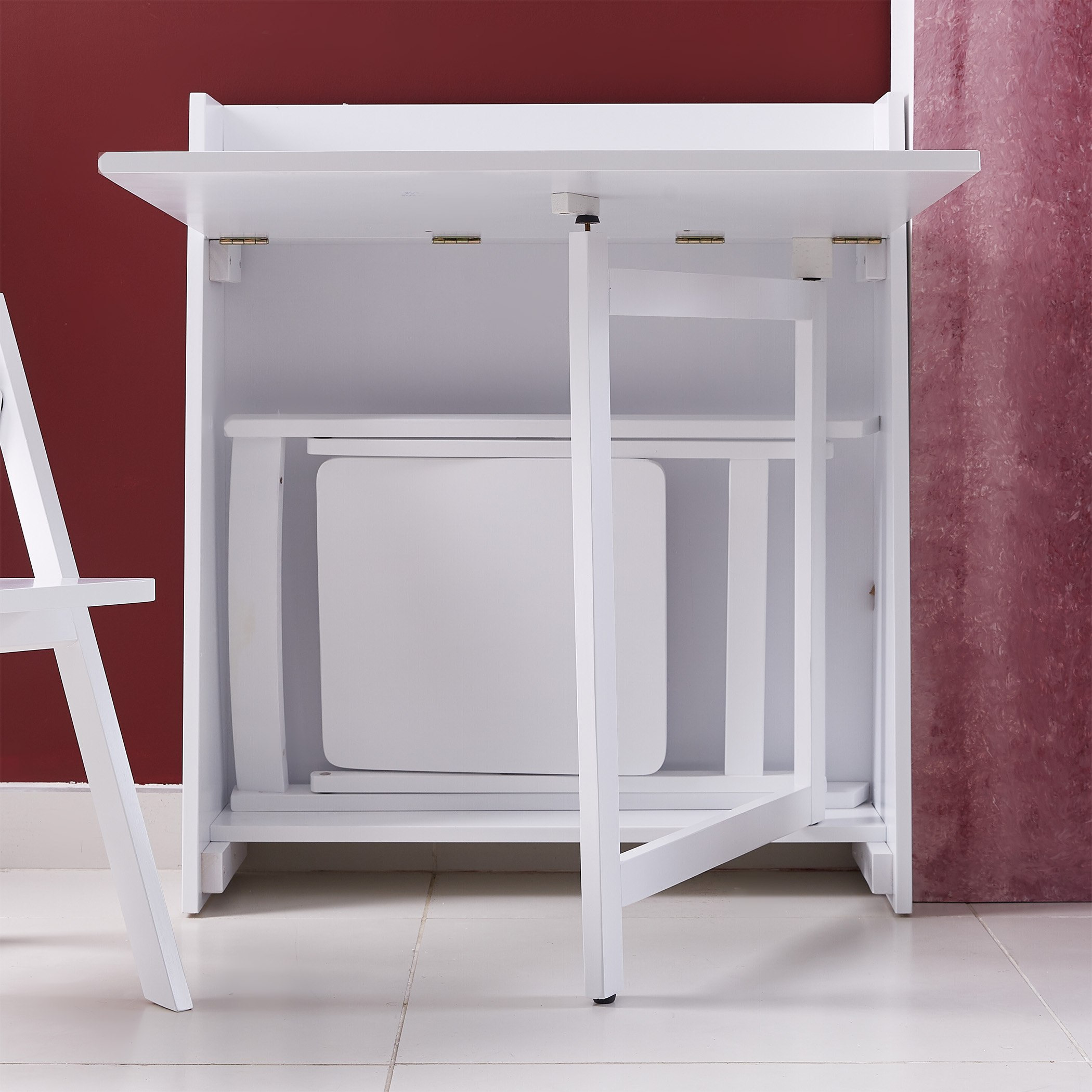 Vatin 2-Seater Foldable Wall Mounted Dining Set-hbxfurniture-diningtablesandsets-diningsets-twoseater-image-7