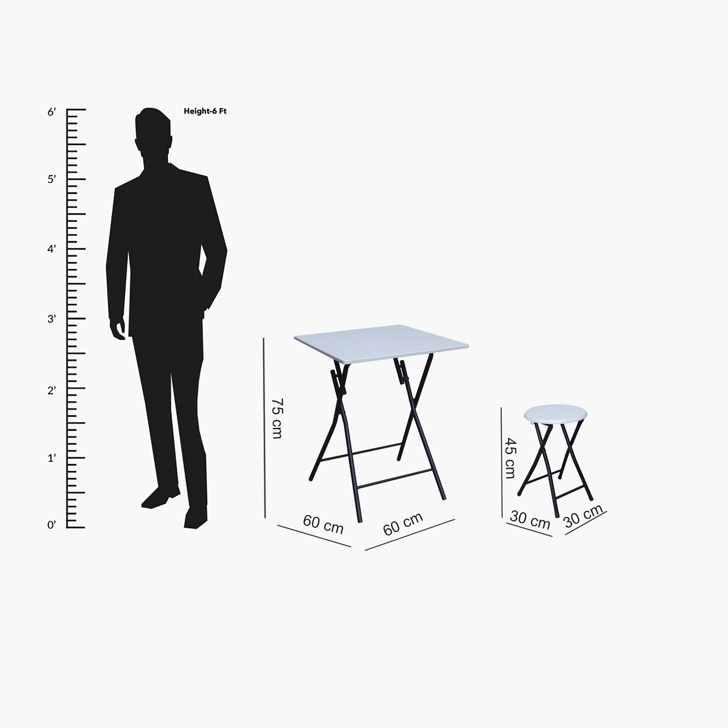 Joy 3-Piece Dining Set-hbxfurniture-diningtablesandsets-diningsets-twoseater-image-5