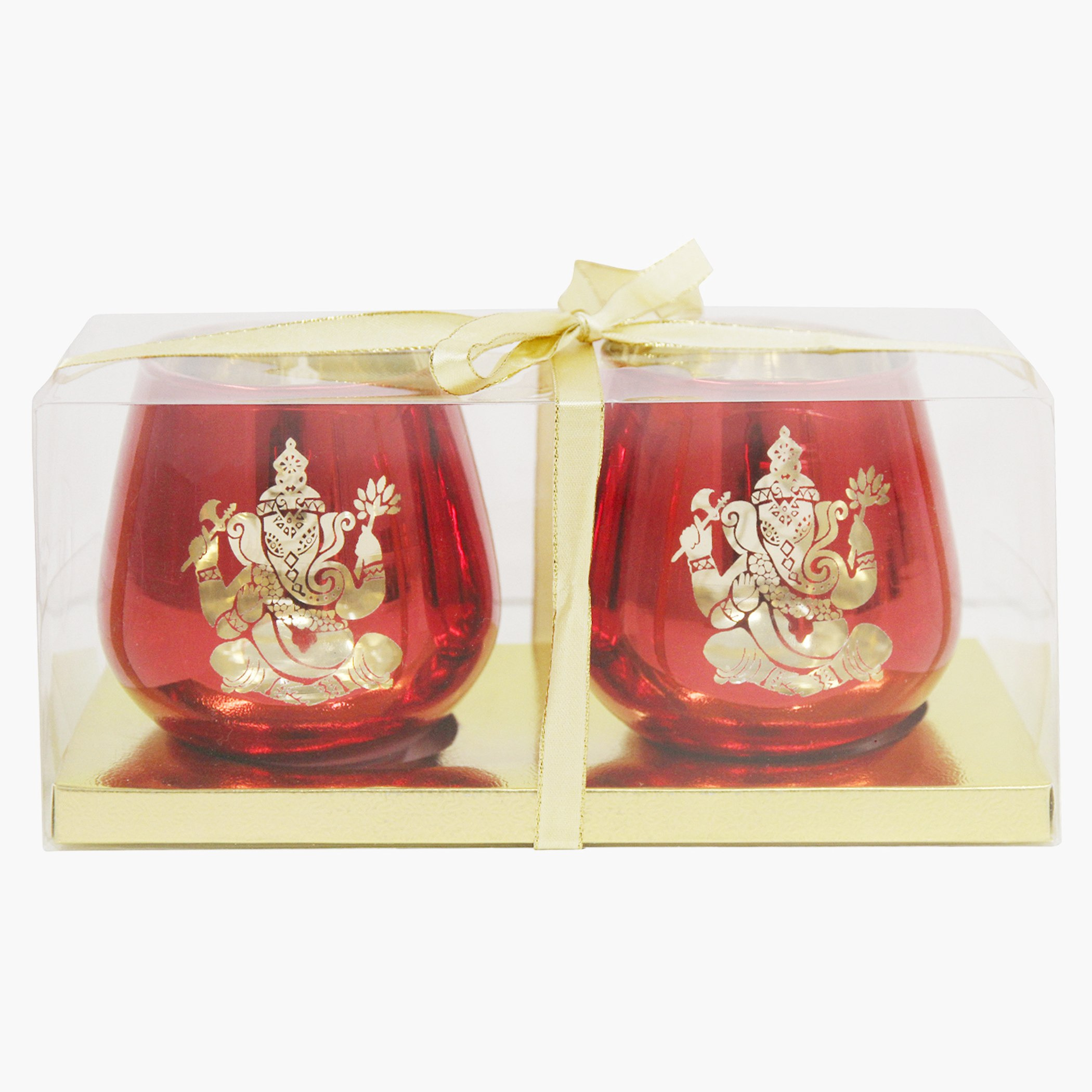 حامل شموع زجاجي على شكل بيضة بطبعات الإلهة جانيشا - طقم من قطعتين-hbxlivingroom-decorandaccessories-candleholders-image-2