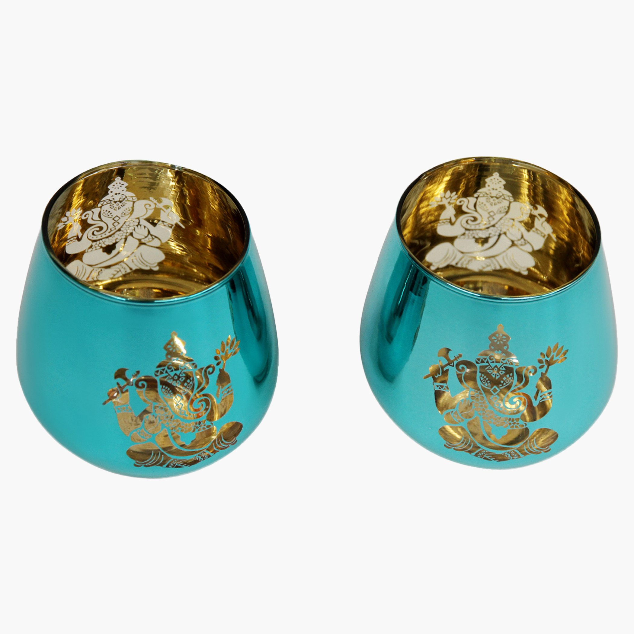 حامل شموع زجاجي على شكل بيضة بطبعات الإلهة جانيشا - طقم من قطعتين-hbxlivingroom-decorandaccessories-candleholders-image-4