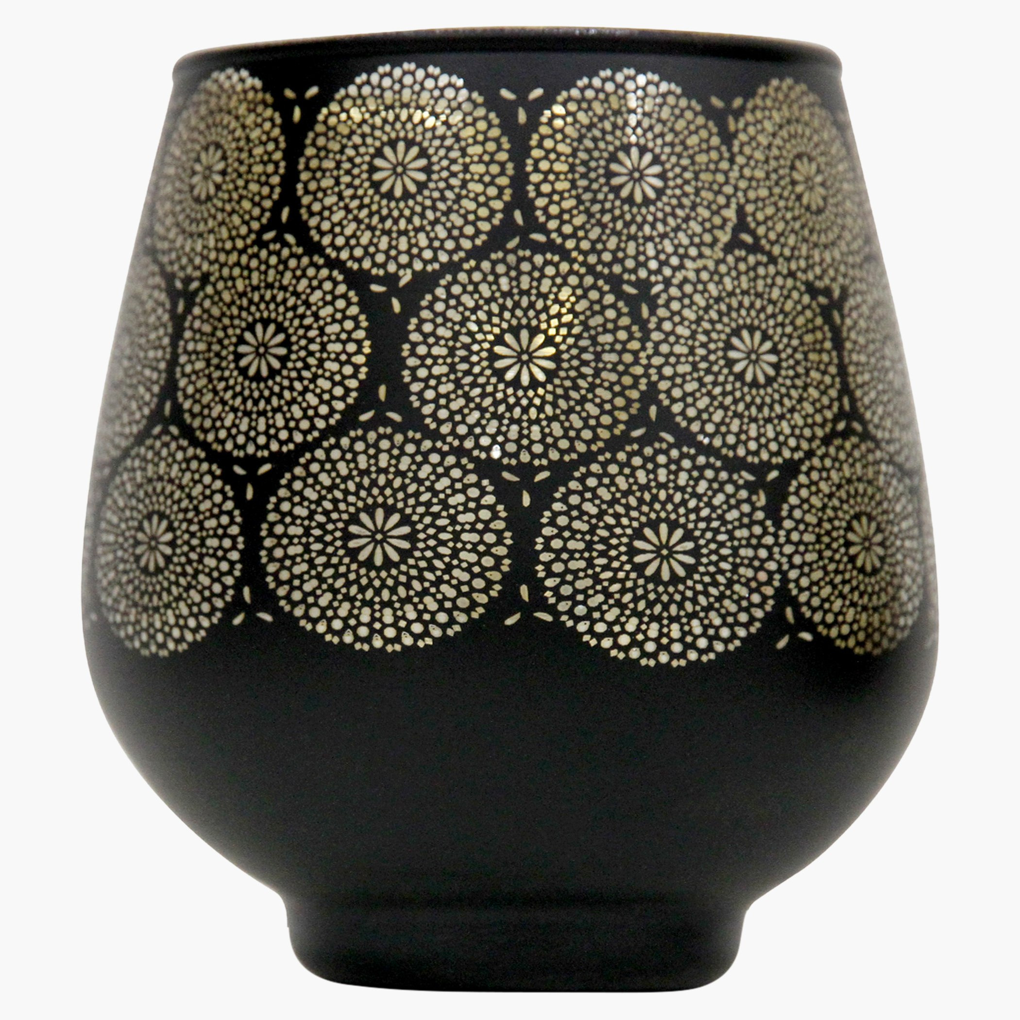 حامل شموع زجاجي على شكل بيضة بطبعات فلورا - طقم من قطعتين-hbxlivingroom-decorandaccessories-candleholders-image-5