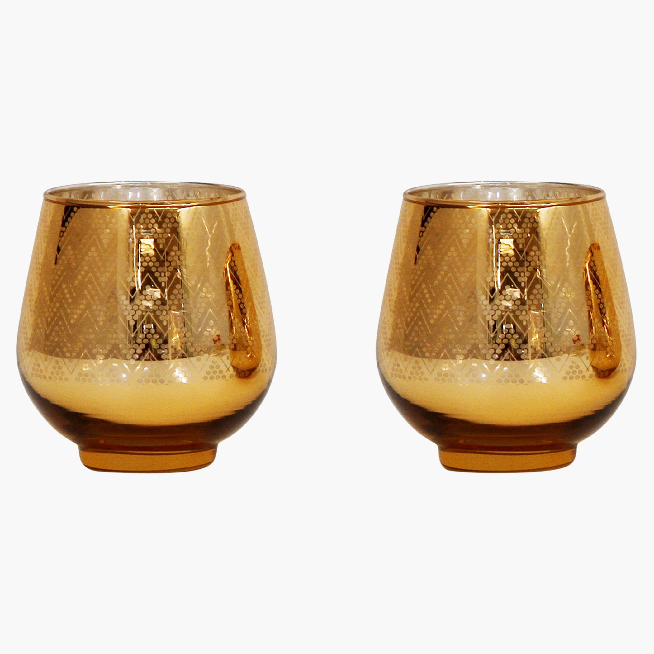 حامل شموع زجاجي على شكل بيضة بطبعات معمارية - طقم من قطعتين-hbxlivingroom-decorandaccessories-candleholders-image-4