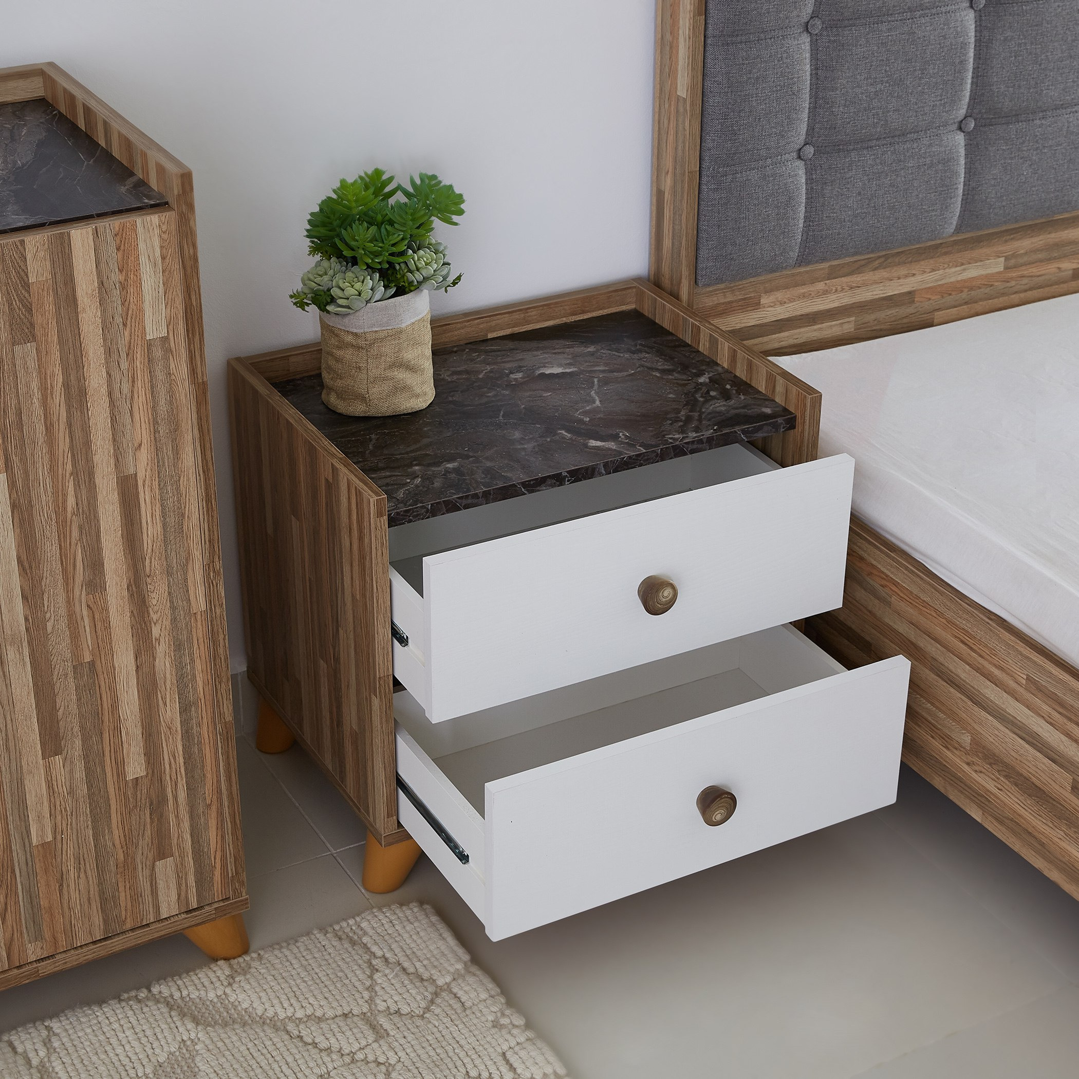 طقم غرفة نوم كينج 6 قطع من سولي - 180x200 سم-hbxbedroom-bedsandbedsets-bedroomsets-king-image-13