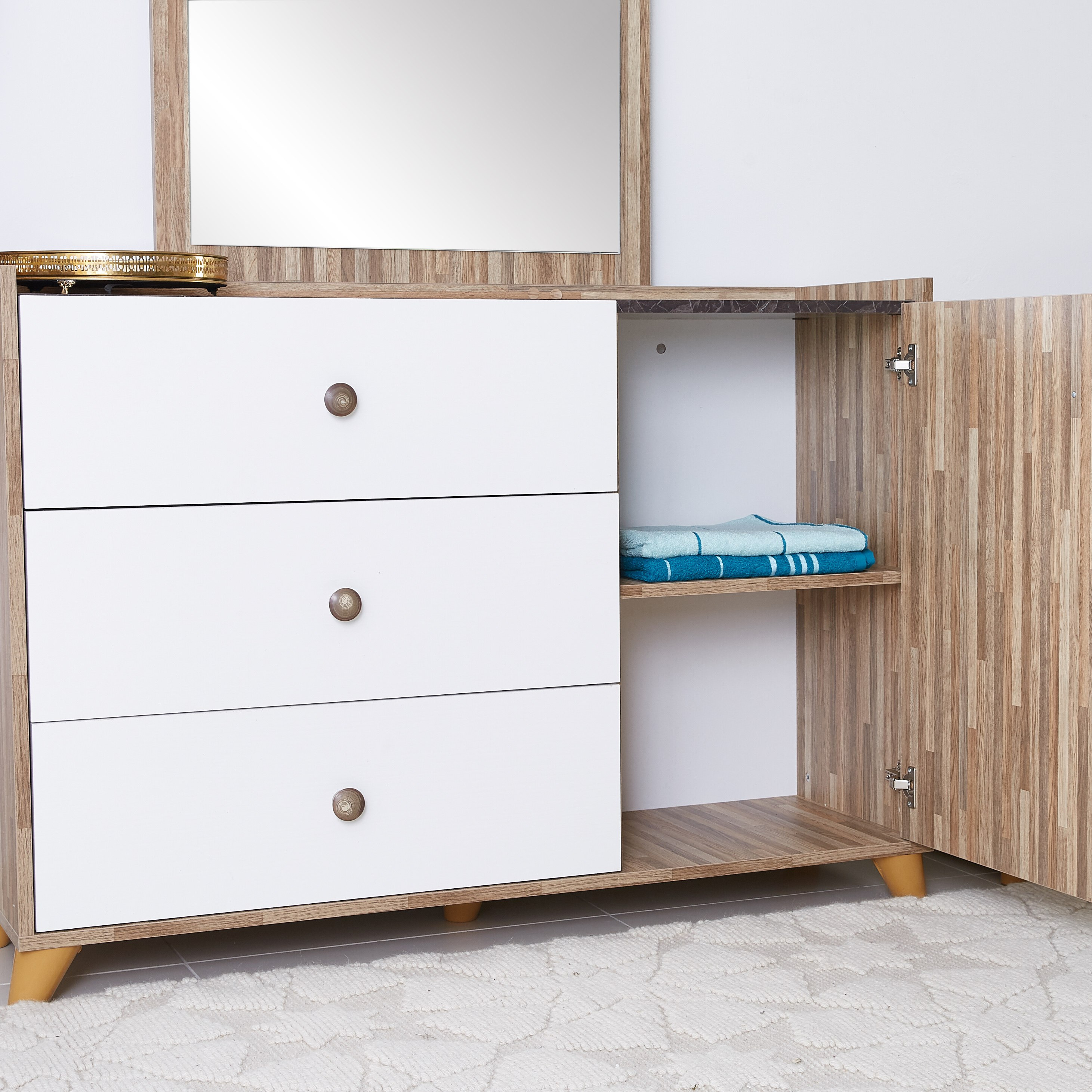 طقم غرفة نوم كينج 6 قطع من سولي - 180x200 سم-hbxbedroom-bedsandbedsets-bedroomsets-king-image-15