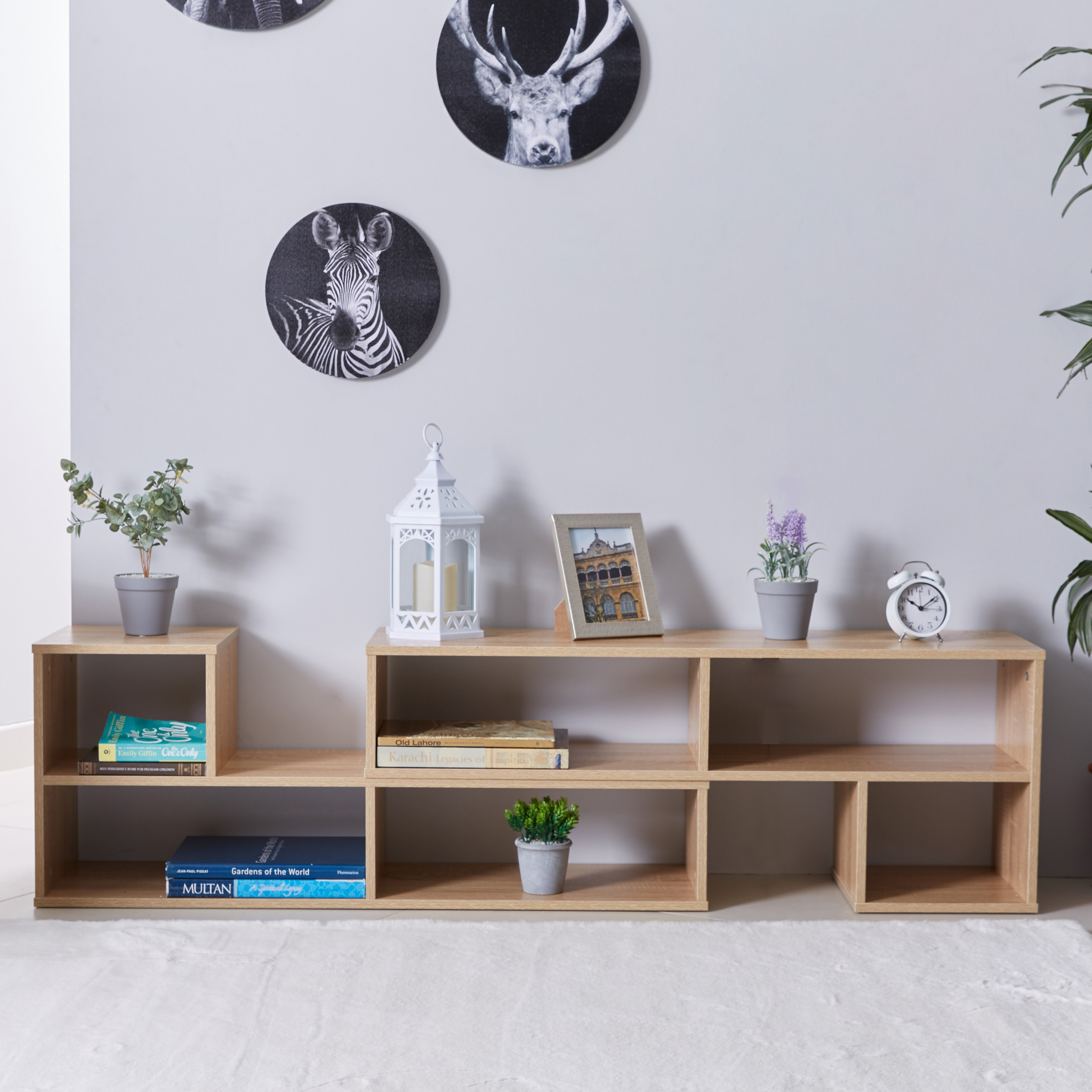 خزانة كتب بطابقين من ألبا - 218x30x43 سم-hbxfurniture-office-bookcases-image-2