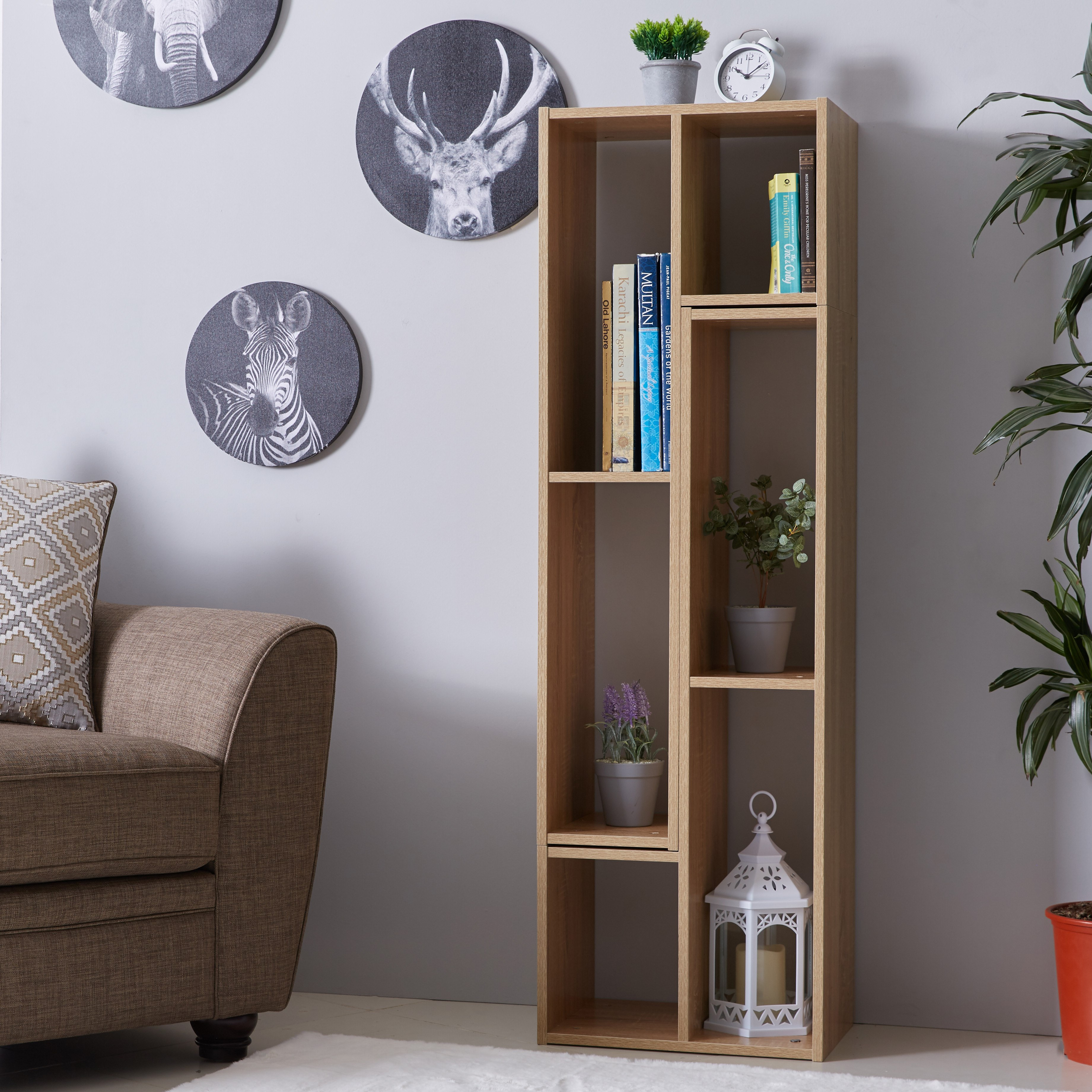 خزانة كتب بطابقين من ألبا - 218x30x43 سم-hbxfurniture-office-bookcases-image-3