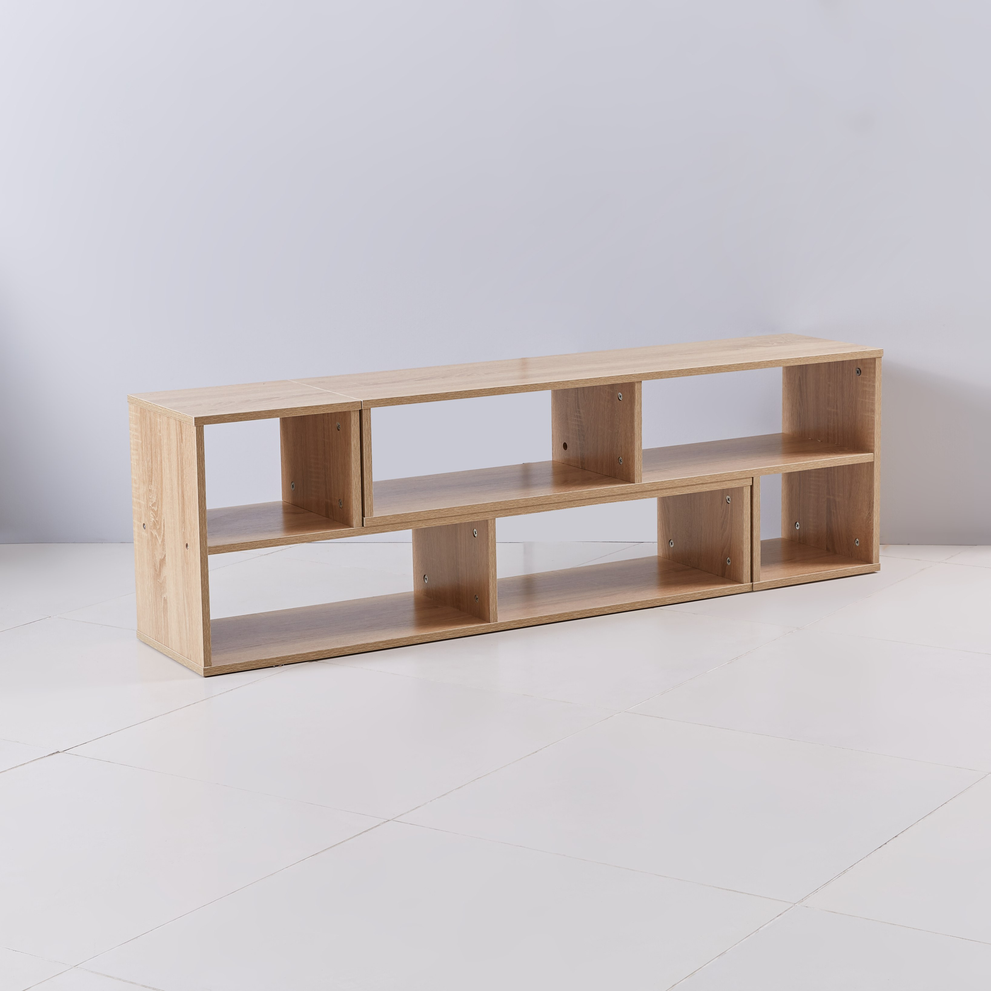 خزانة كتب بطابقين من ألبا - 218x30x43 سم-hbxfurniture-office-bookcases-image-6