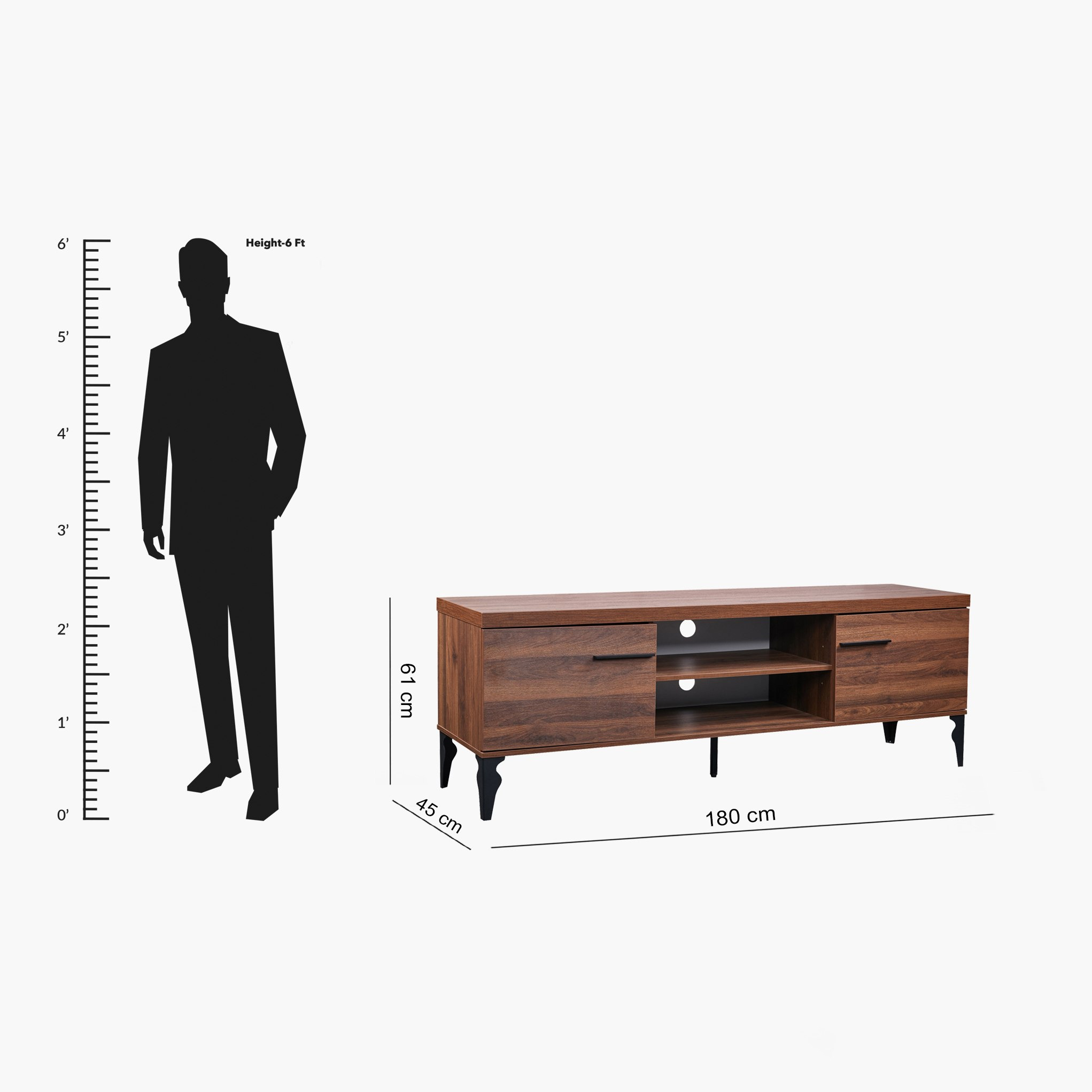 وحدة تلفاز منخفضة مستطيلة لأجهزة تلفاز حتى 75 بوصة من أريزونا-hbxlivingroom-mediaunitsandstorage-tvunits-image-8
