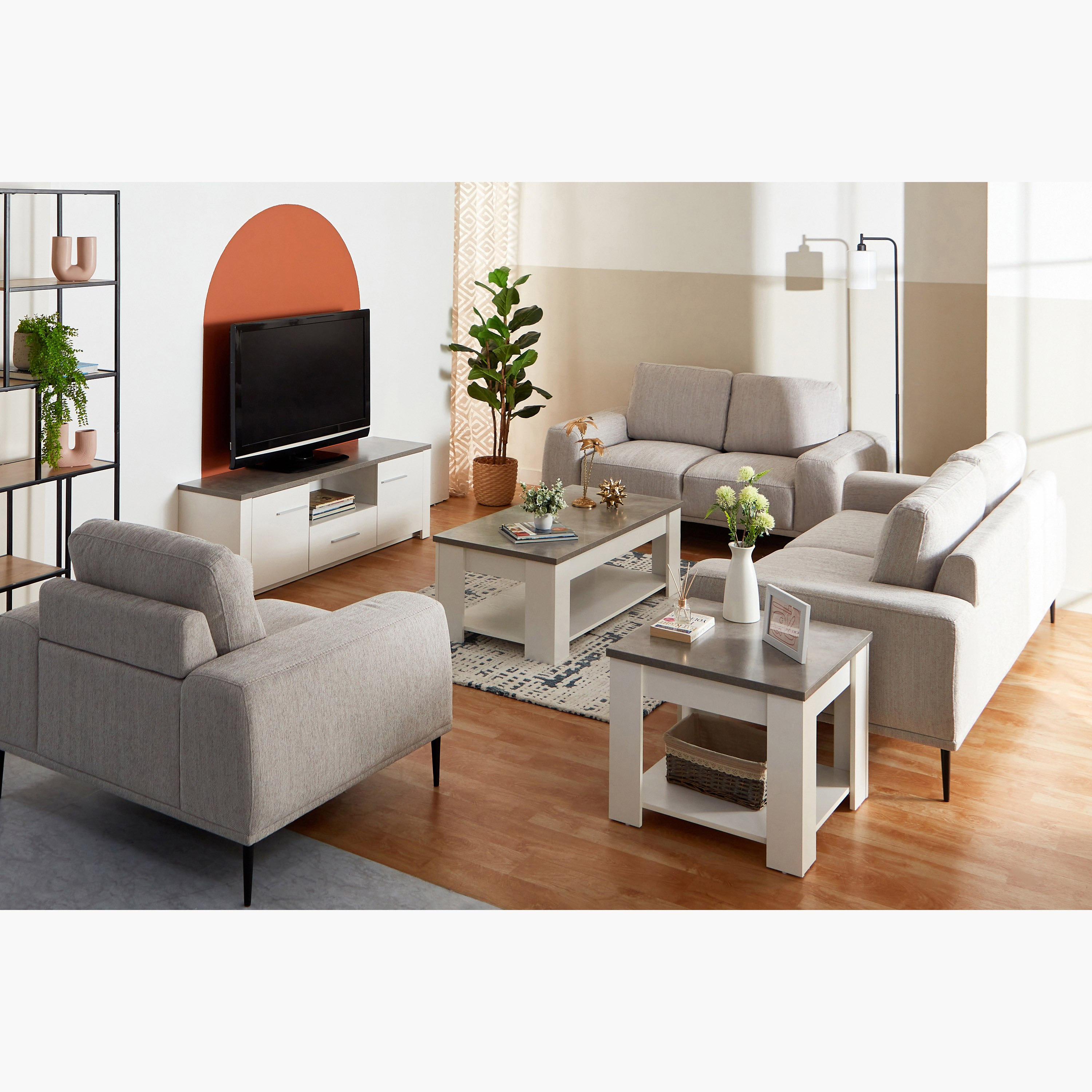 وحدة تلفاز منخفضة بدرج واحد لأجهزة تلفاز حتى 65 بوصة من سيدني-hbxlivingroom-mediaunitsandstorage-tvunits-image-9