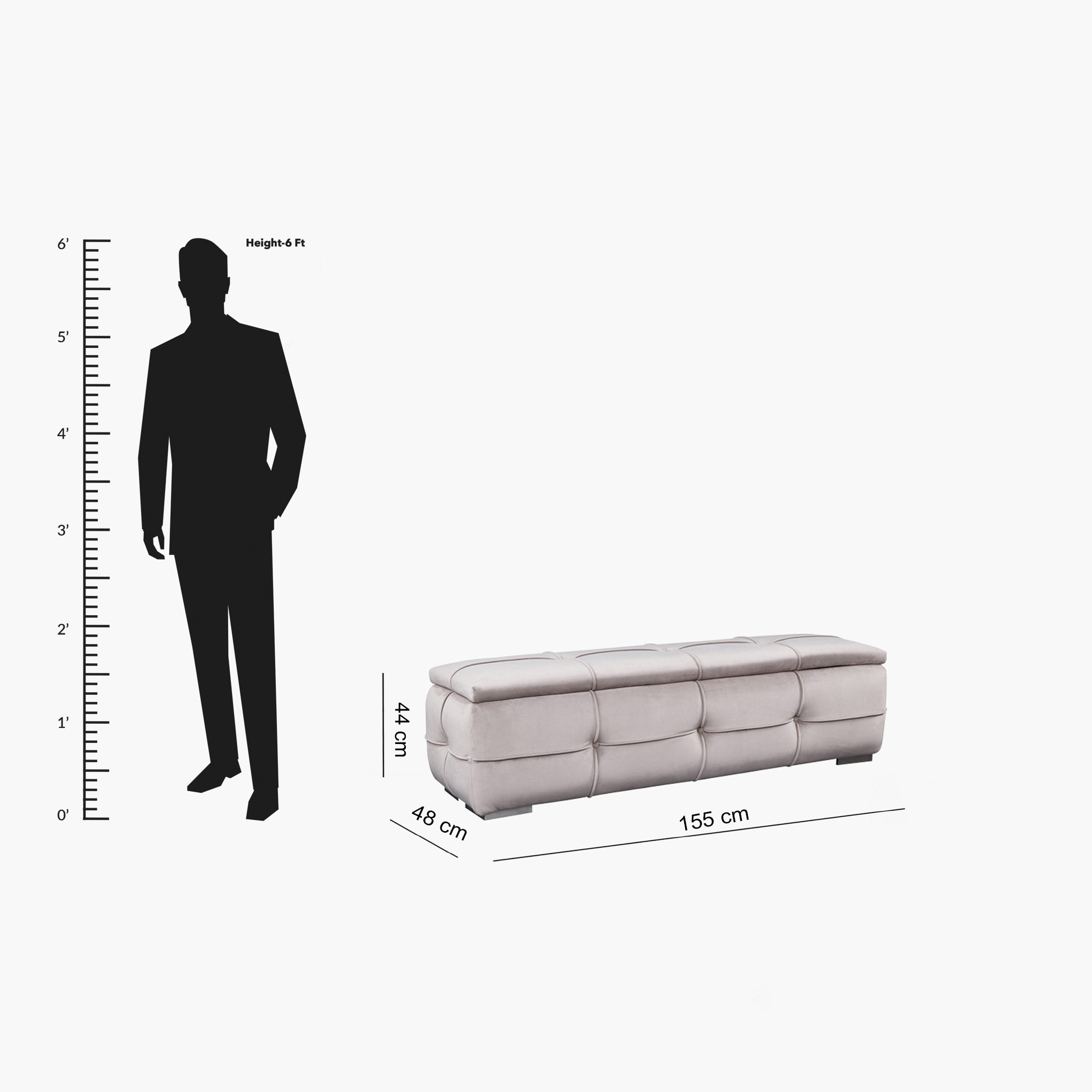 بنش سرير بوحدة تخزين من صوفيا-hbxfurniture-sofasandarmchairs-benches-image-6