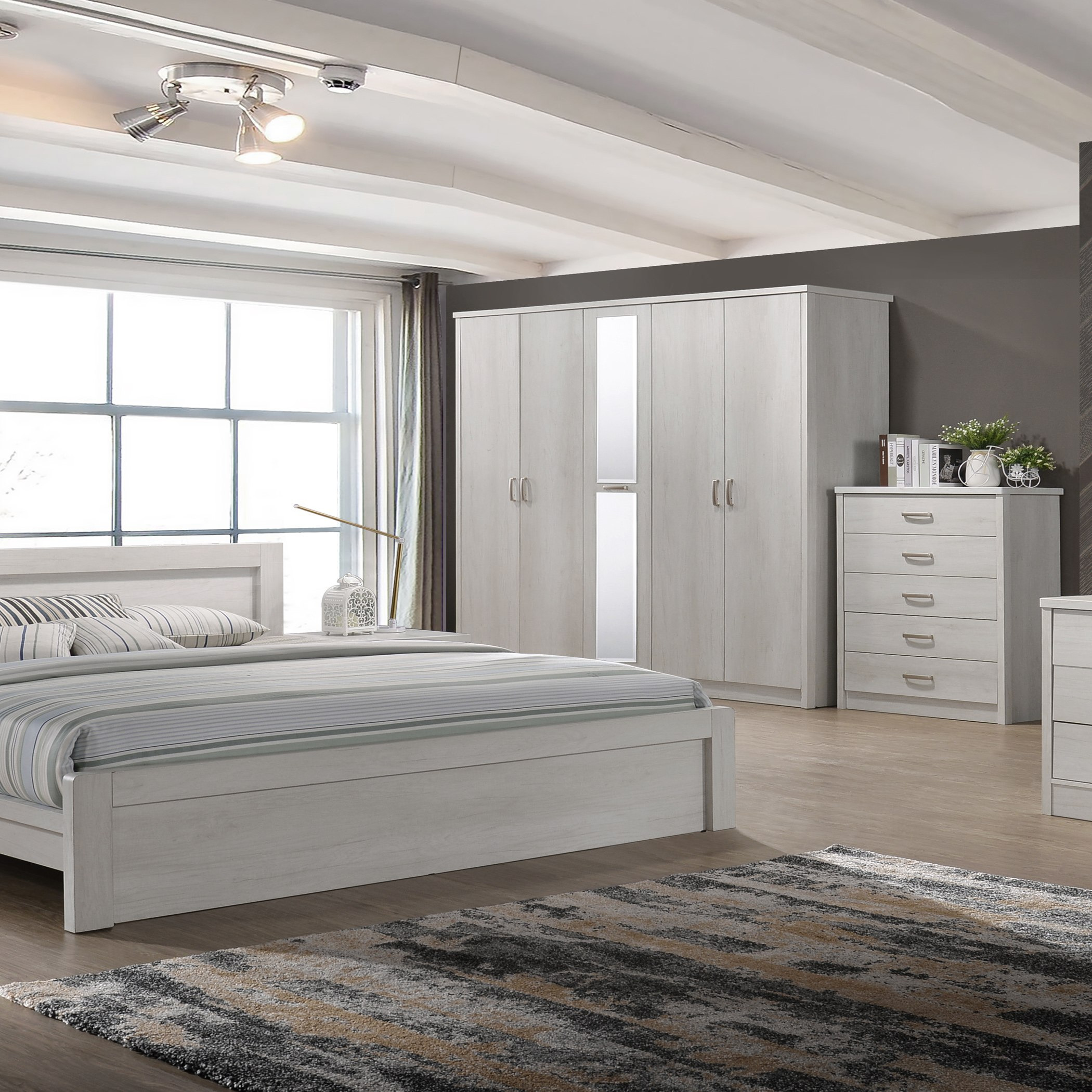 خزانة ملابس 5 أبواب مع مرآة - كوبر من موڤو-hbxfurniture-wardrobes-image-6