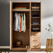 Cooper 3-Door Wardrobe with 3-Drawers and Mirror-Wardrobes-thumbnail-1