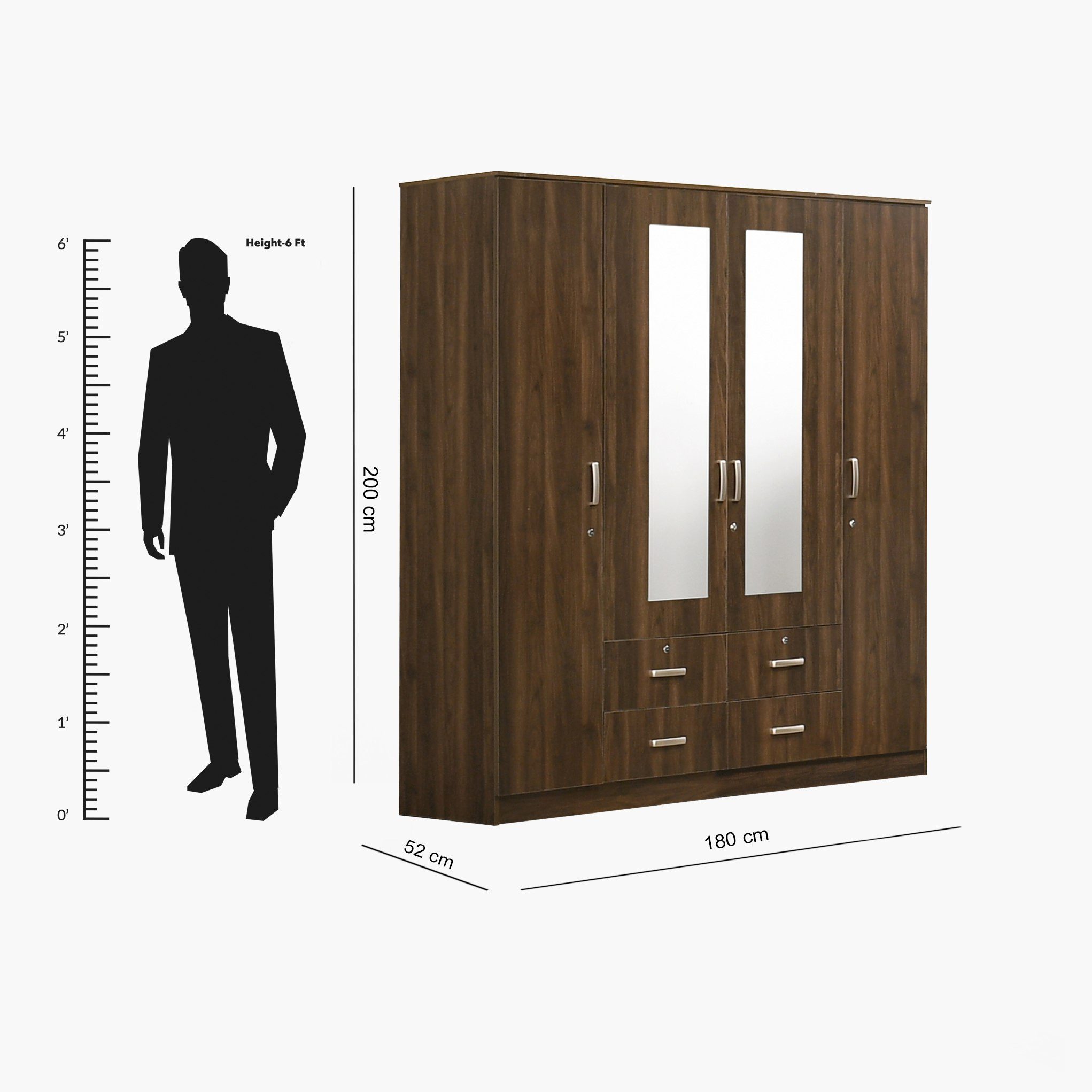 خزانة ملابس 4 أبواب و4 أدراج و2 مرآة - كوبر من موڤو-hbxfurniture-wardrobes-image-7