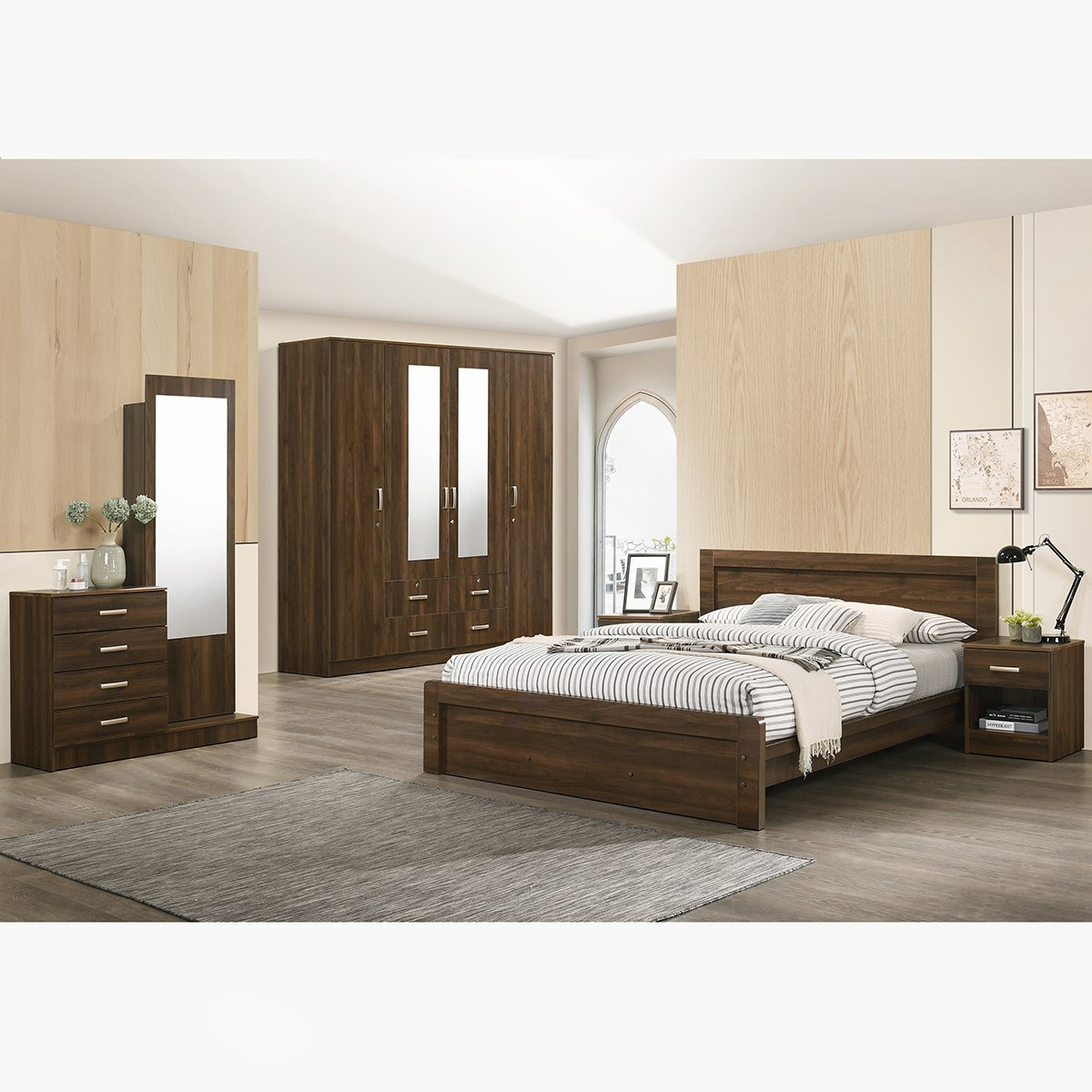 Movo Cooper 4-Drawers Dresser with Mirror and Storage-hbxfurniture-bedroom-dressersandmirrors-image-6